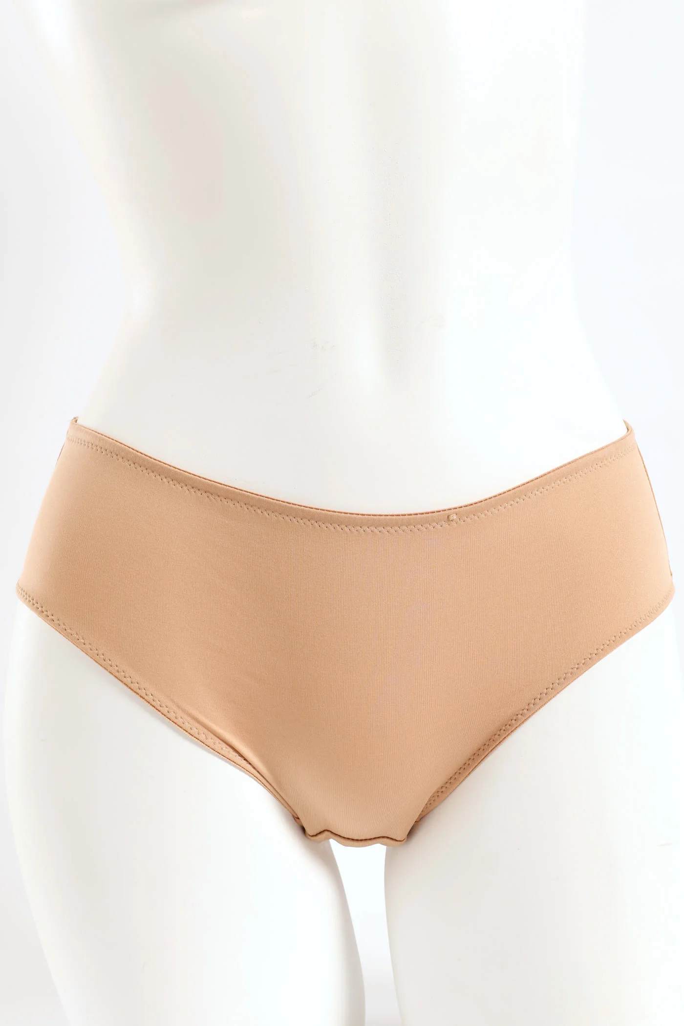 2 Pack Microfibre Midi Panties - Beige/Black - Image 3