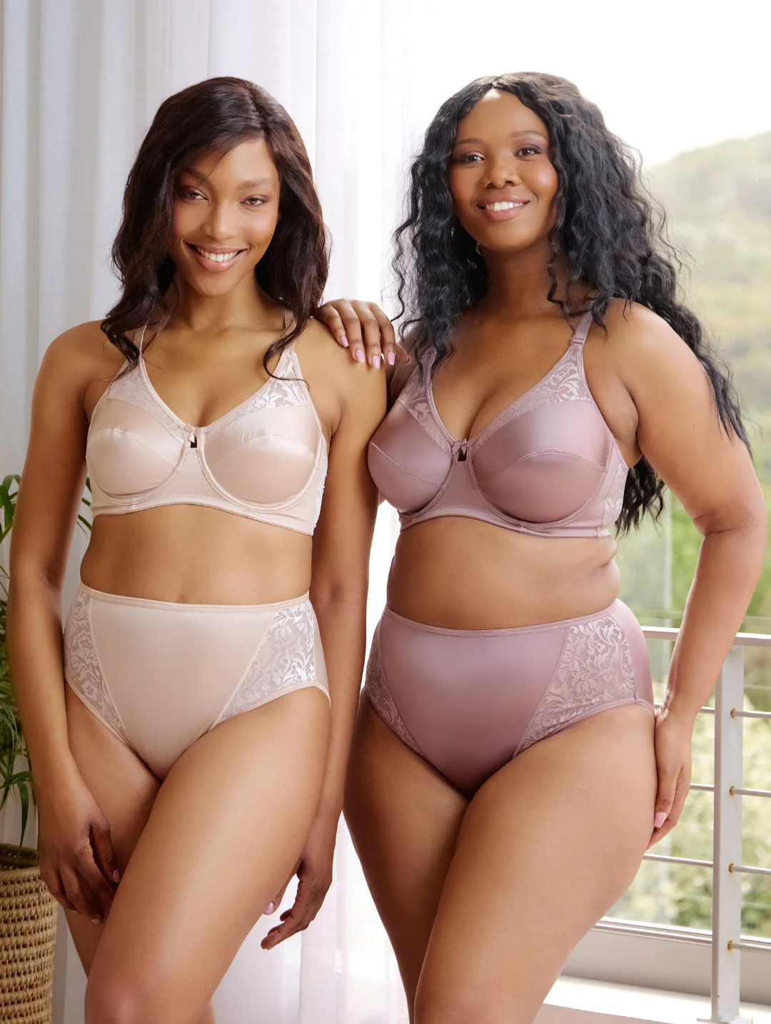 2 Pack Miracle High Leg Panty - Beige/Mocha - Image 2