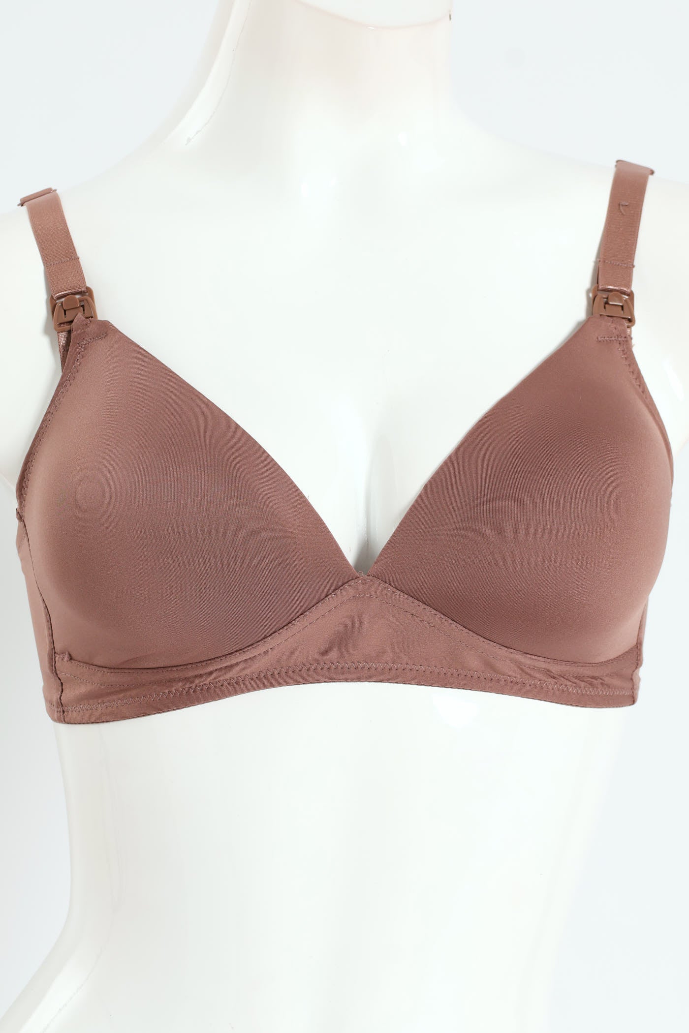 2 Pack Moulded Nursing Bra - Mocha/Black - Image 8