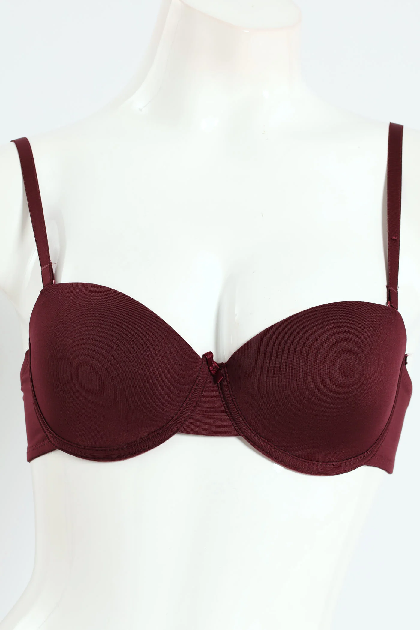 2 Pack Multiway Bra - Wine-Tasting/Black - Image 2