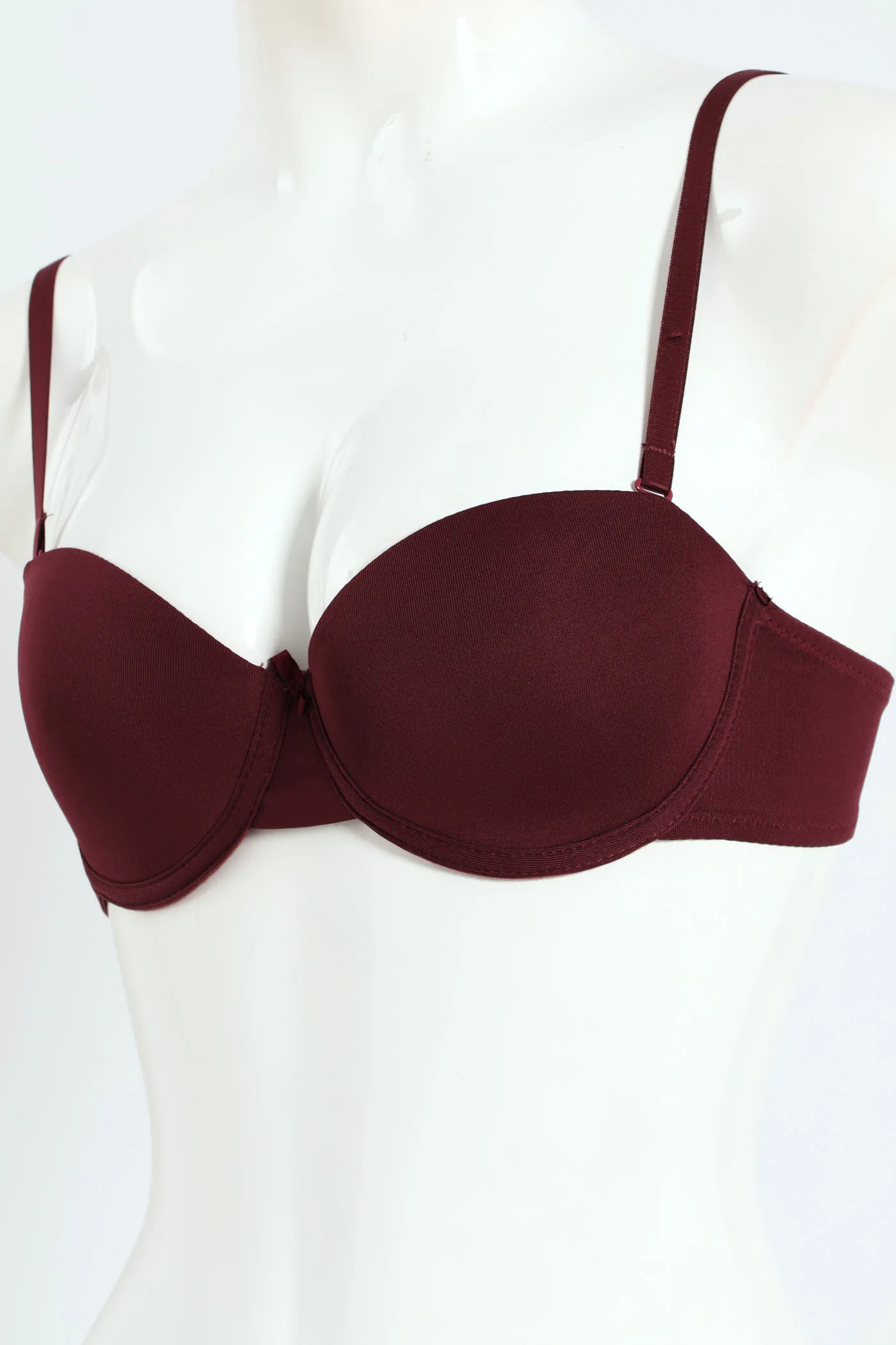2 Pack Multiway Bra - Wine-Tasting/Black - Image 3