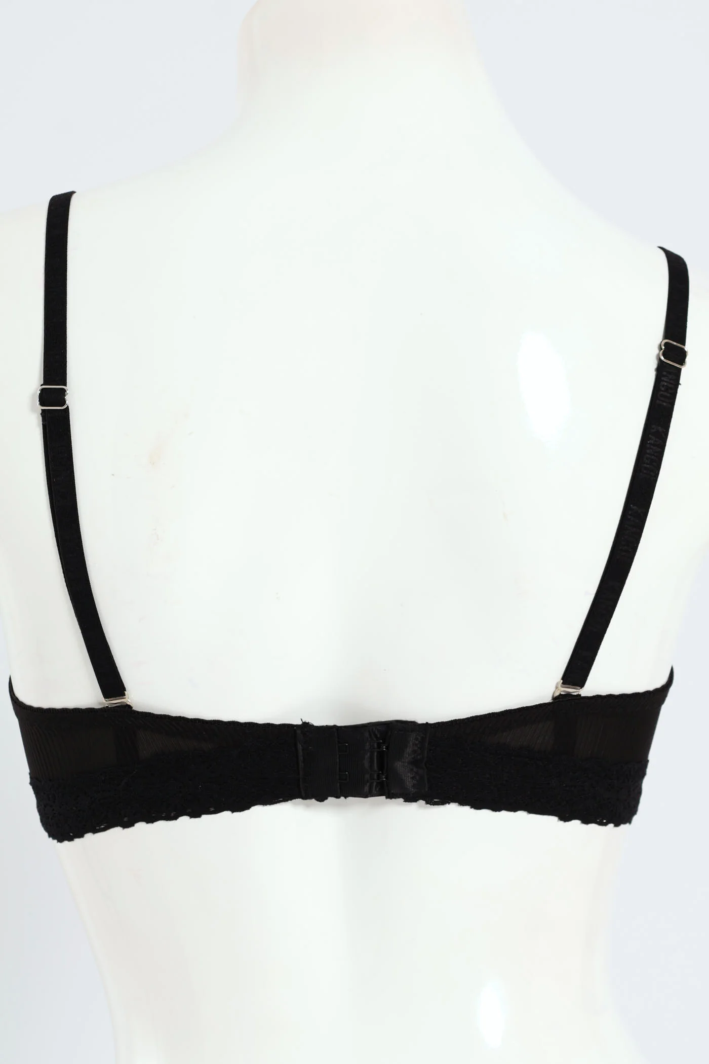 2 Pack Multiway Lace Trim Bra - Milk/Black - Image 4