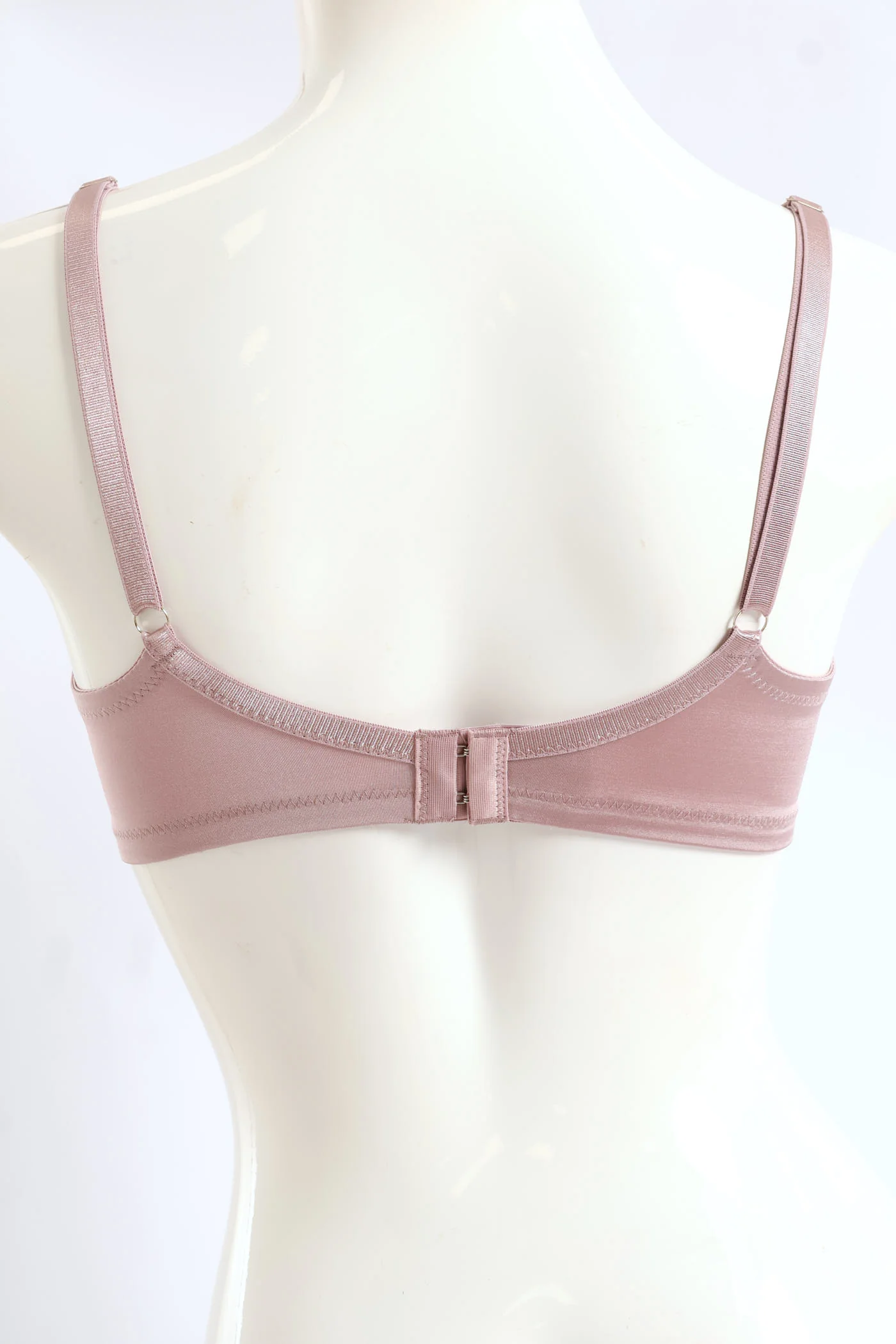 2 Pack Non-Padded Bra - Mauve/Silver - Image 3