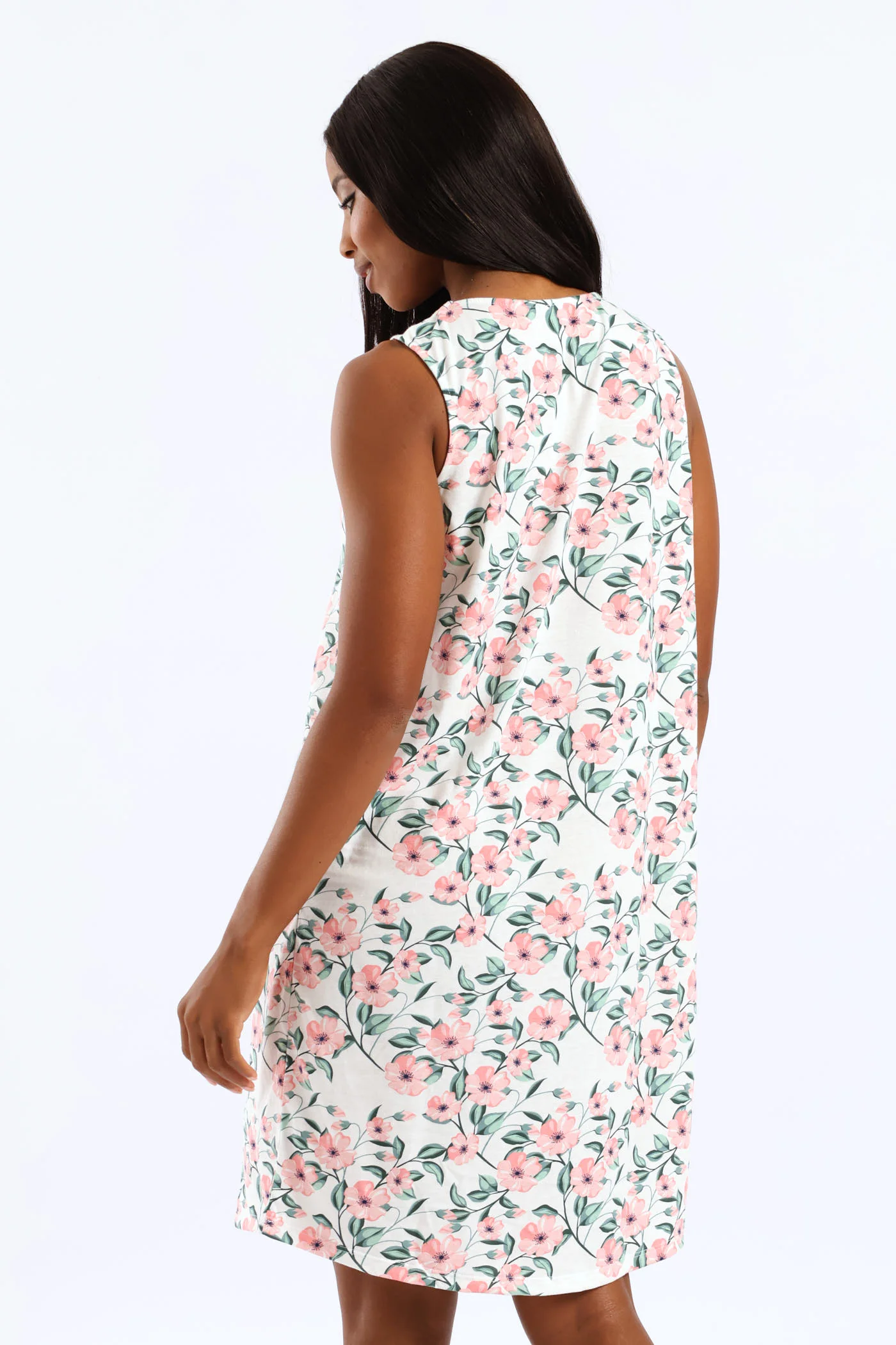 2 Pack Peony Sleepshirt - White/Pink - Image 3