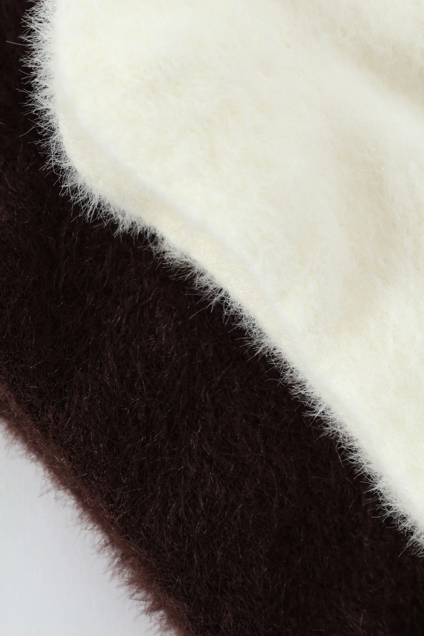 2 Pack Plain Cosy Fluffy Socks - Mid Brown - Image 2
