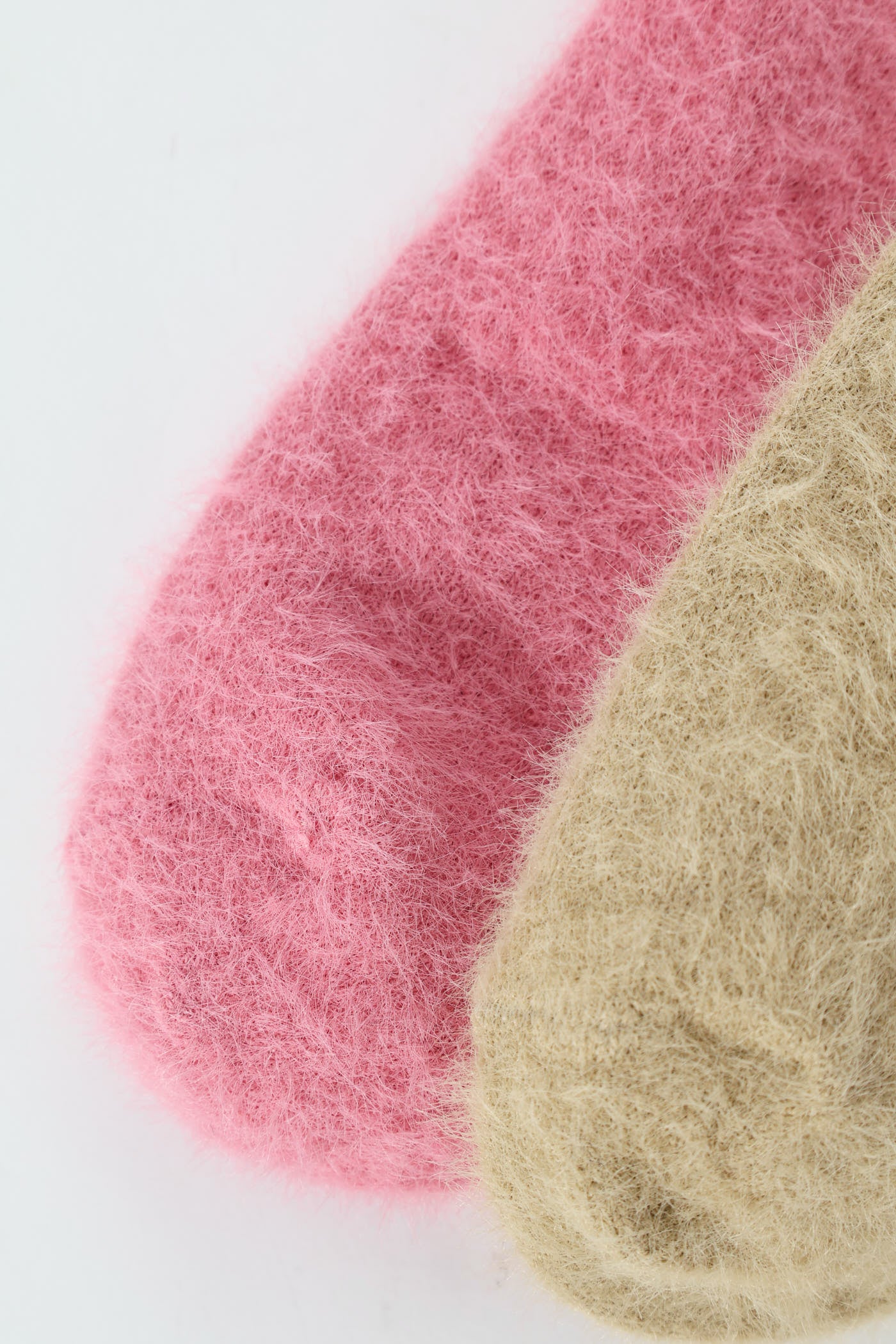 2 Pack Plain Fluffy Cosy Socks - Pink - Image 2
