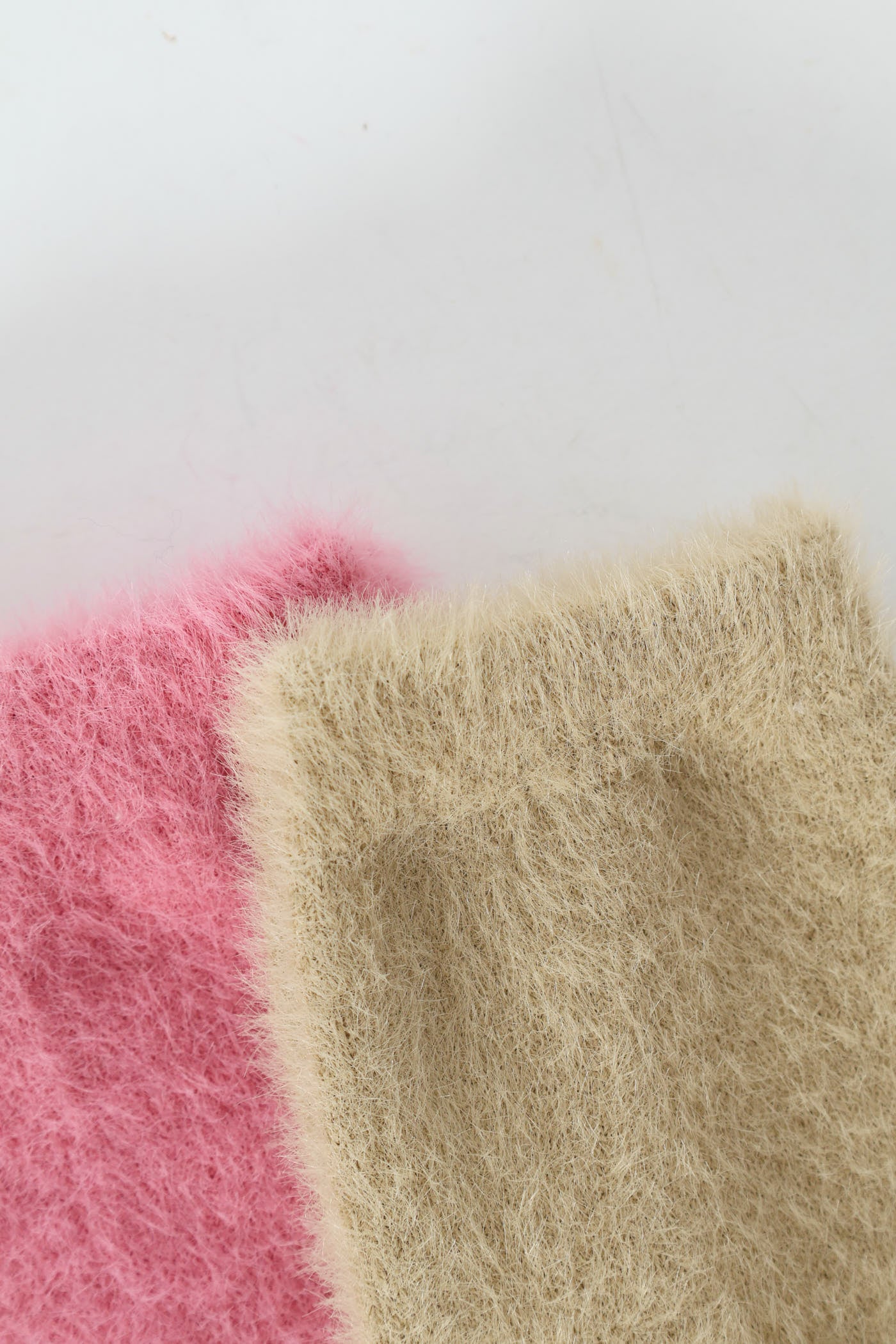 2 Pack Plain Fluffy Cosy Socks - Pink - Image 3