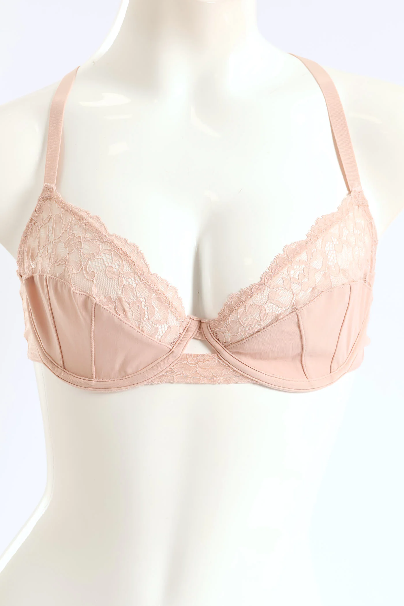 2 Pack Printed Wired Non-Padded Bra - Sage/Pink - Image 3