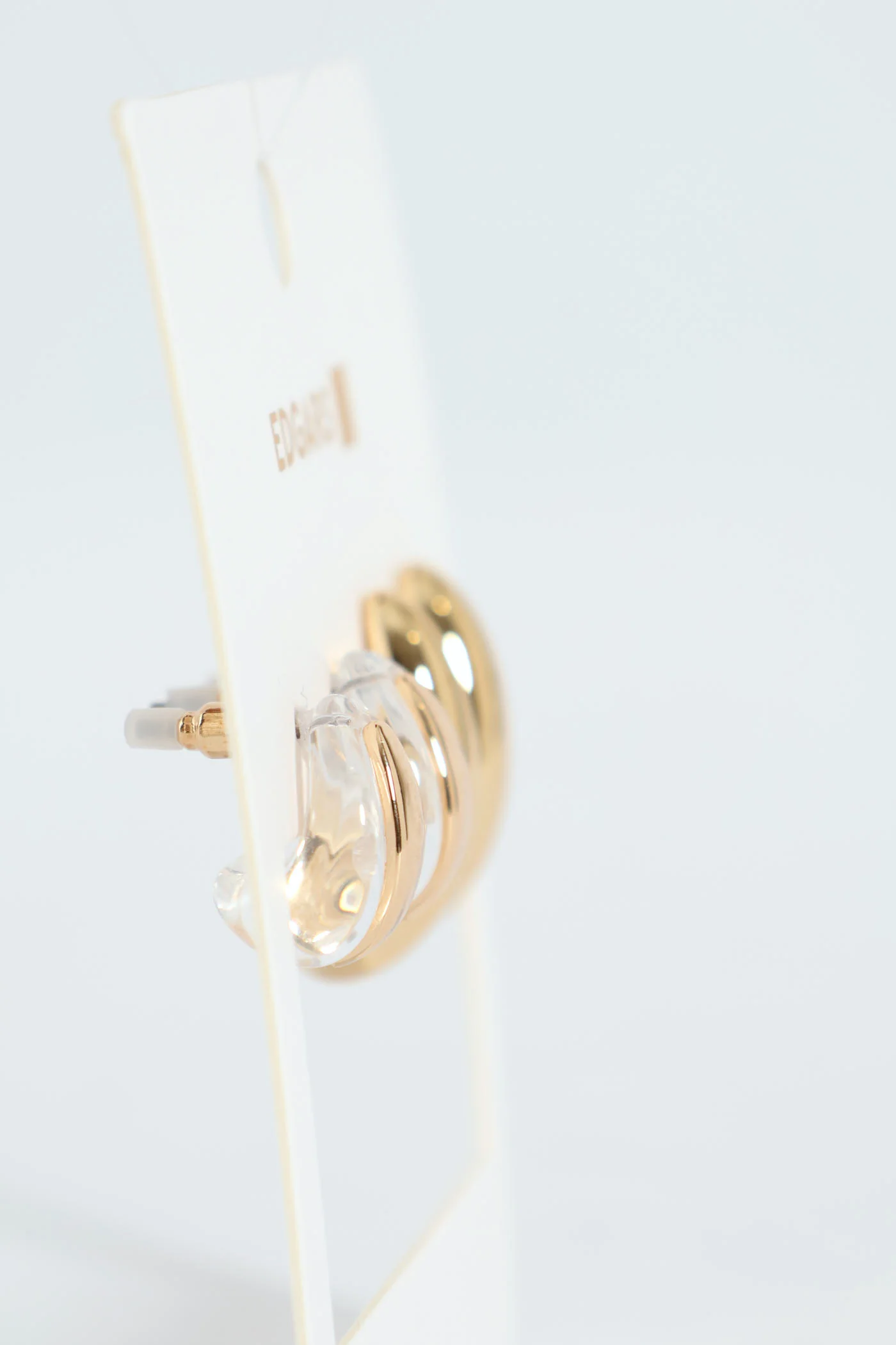 2 Pack Resin Bubble Drop Earrings - Gold - Image 3
