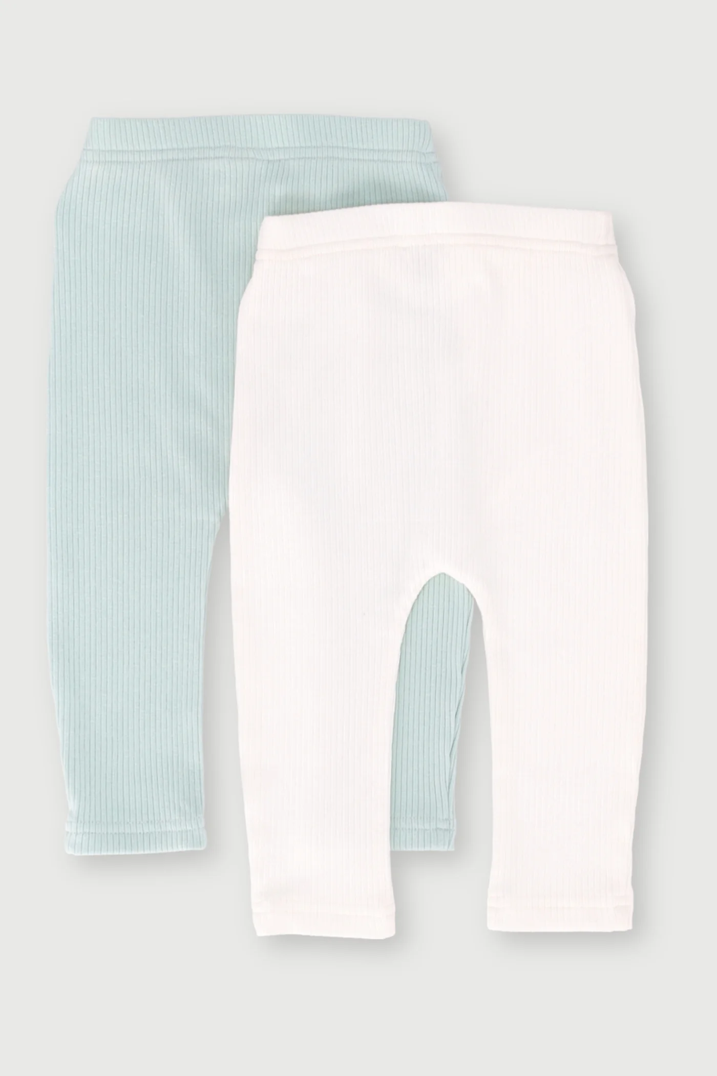 2 Pack Ribbed Leggin  - Sage Multi - Image 2