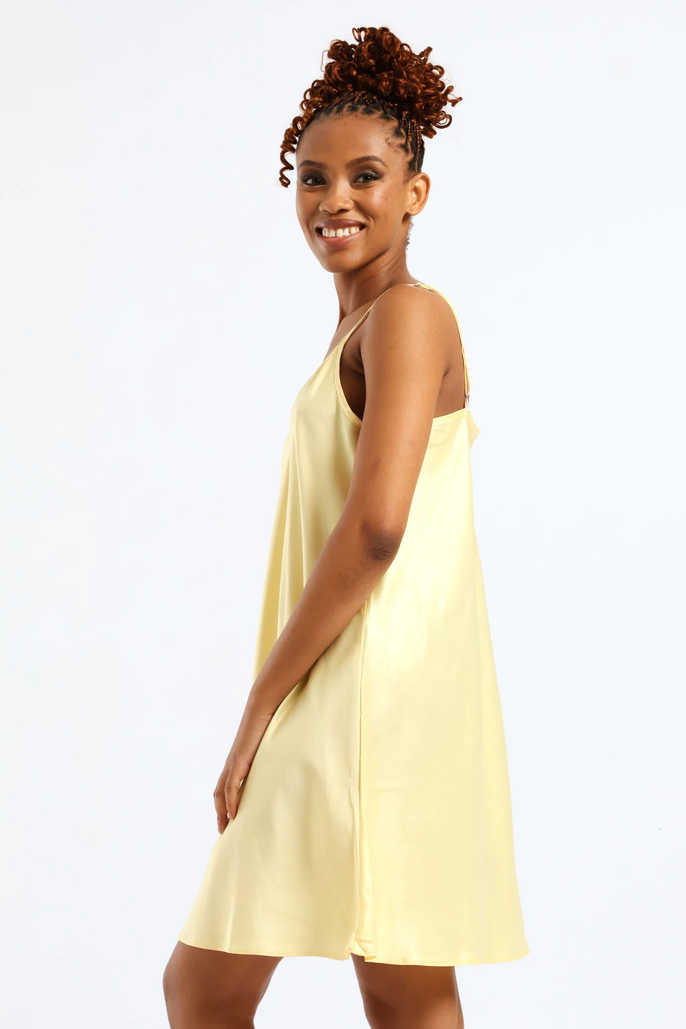 2 Pack Satin Watercolour Flowers Chemise - Multi - Image 6