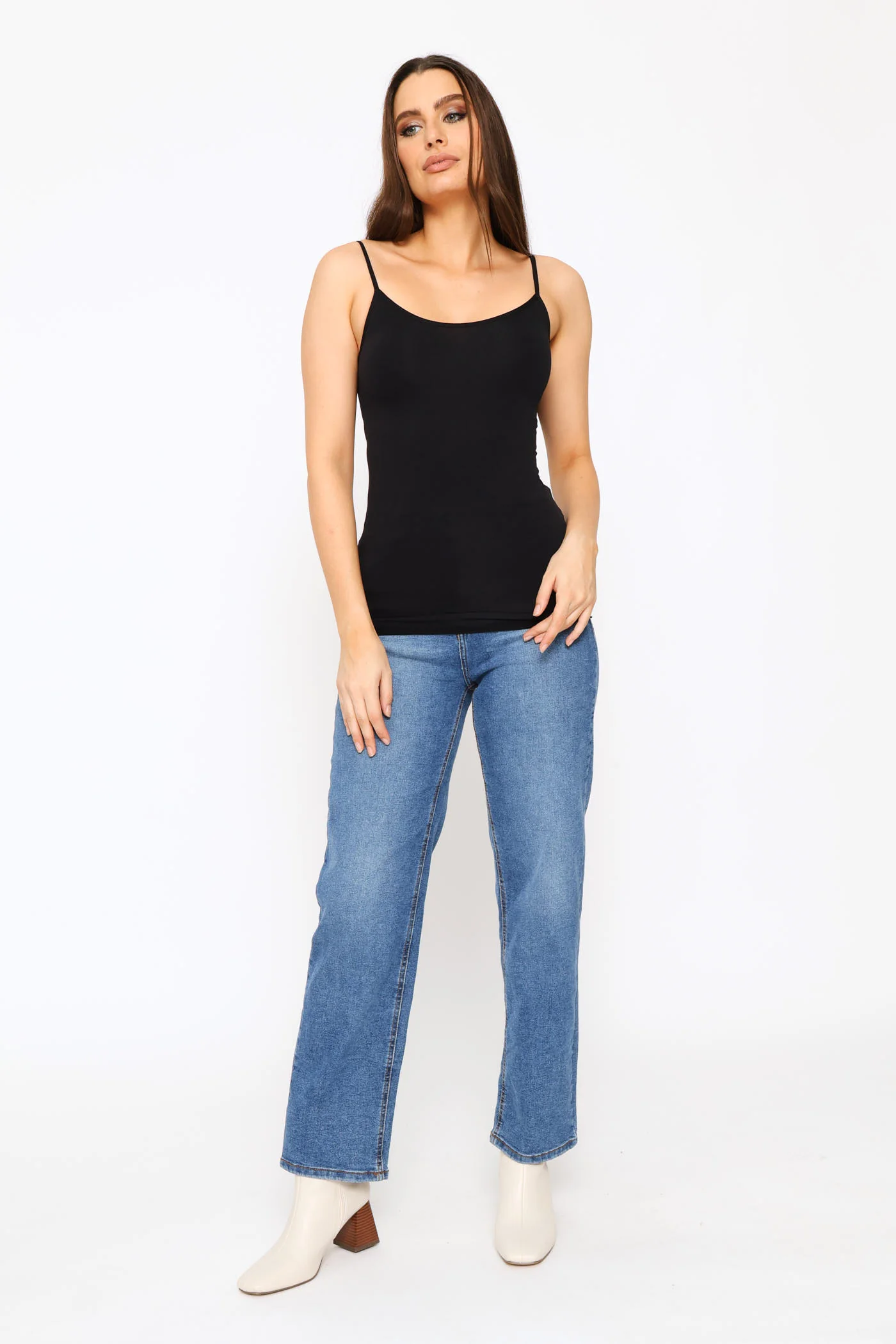 2 Pack Seamless Cami - Black/Navy - Image 4