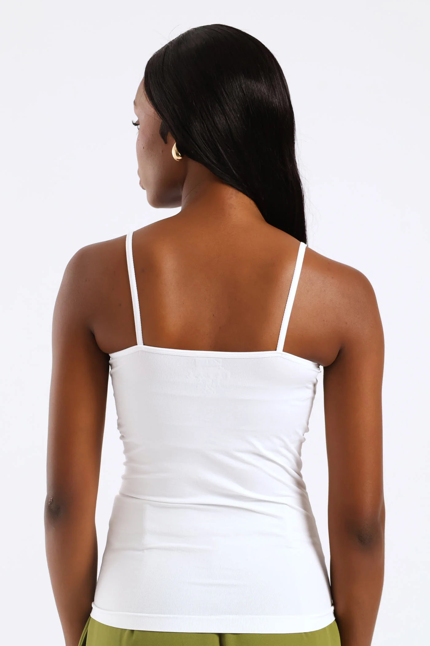 2 Pack Seamless Print Cami - White/Blue - Image 9
