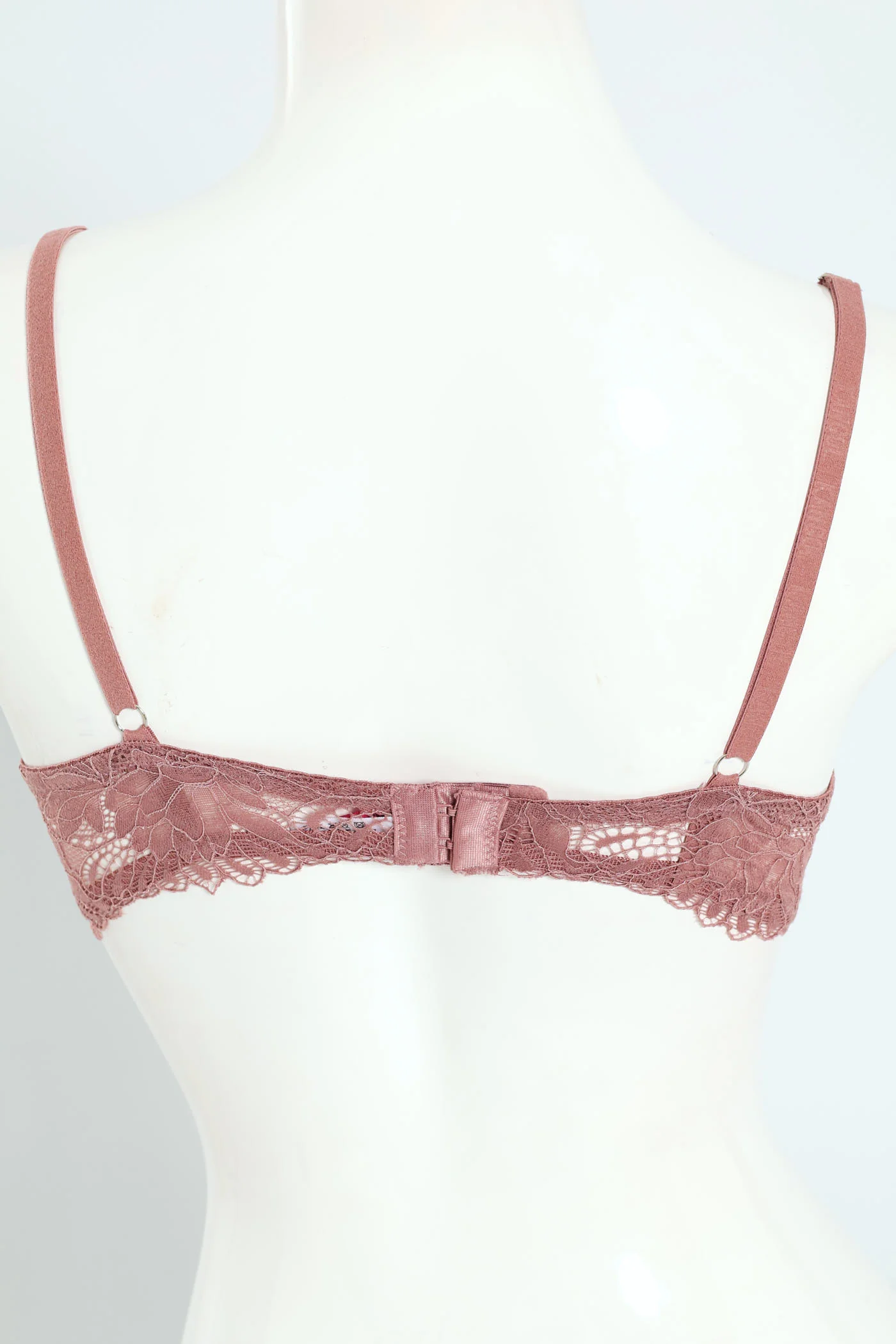 2 Pack Shiny Push Up Bra - Seashell/Coffee - Image 4