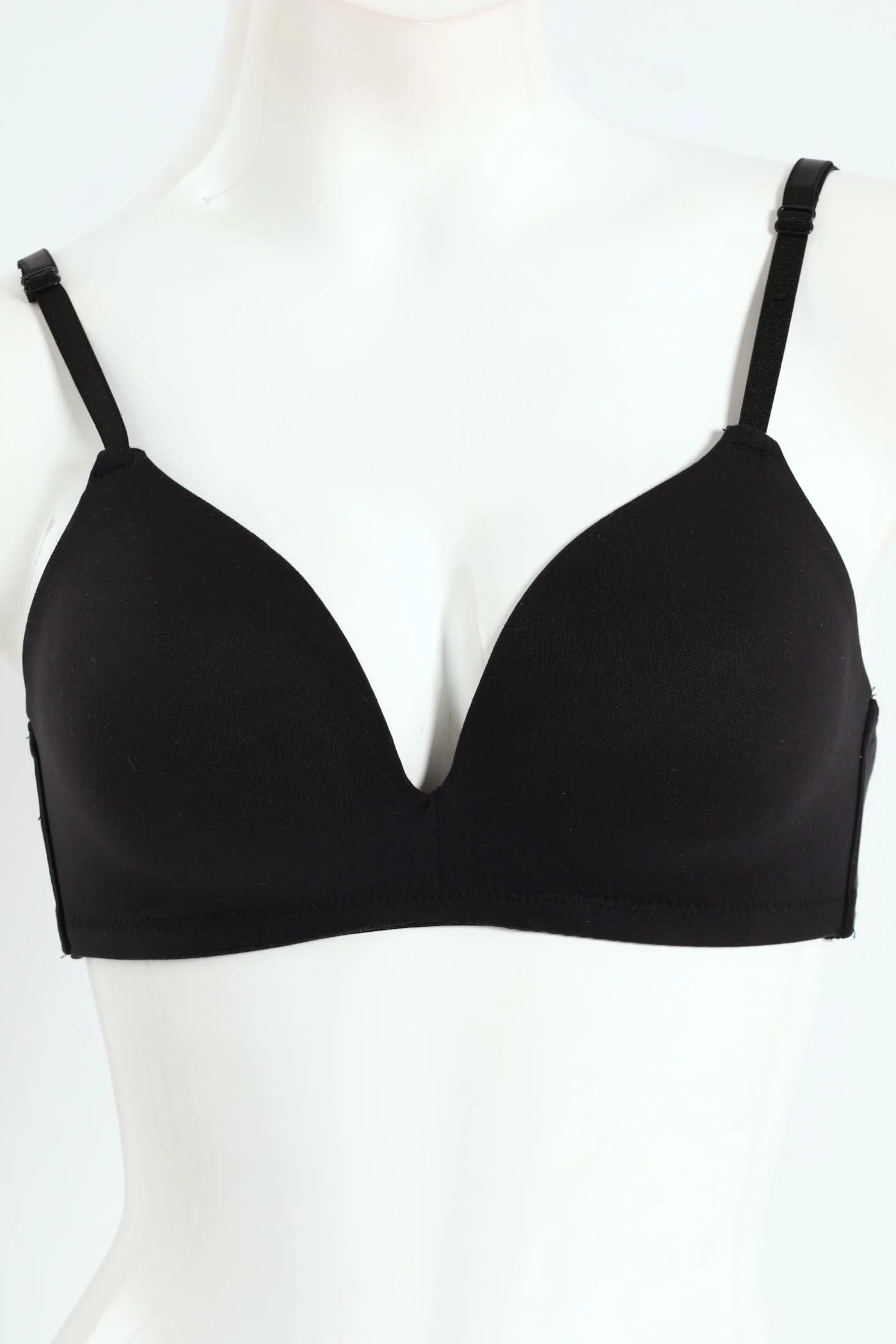 2 Pack Soft Touch Moulded Wire Free Bra - Black/White - Image 8