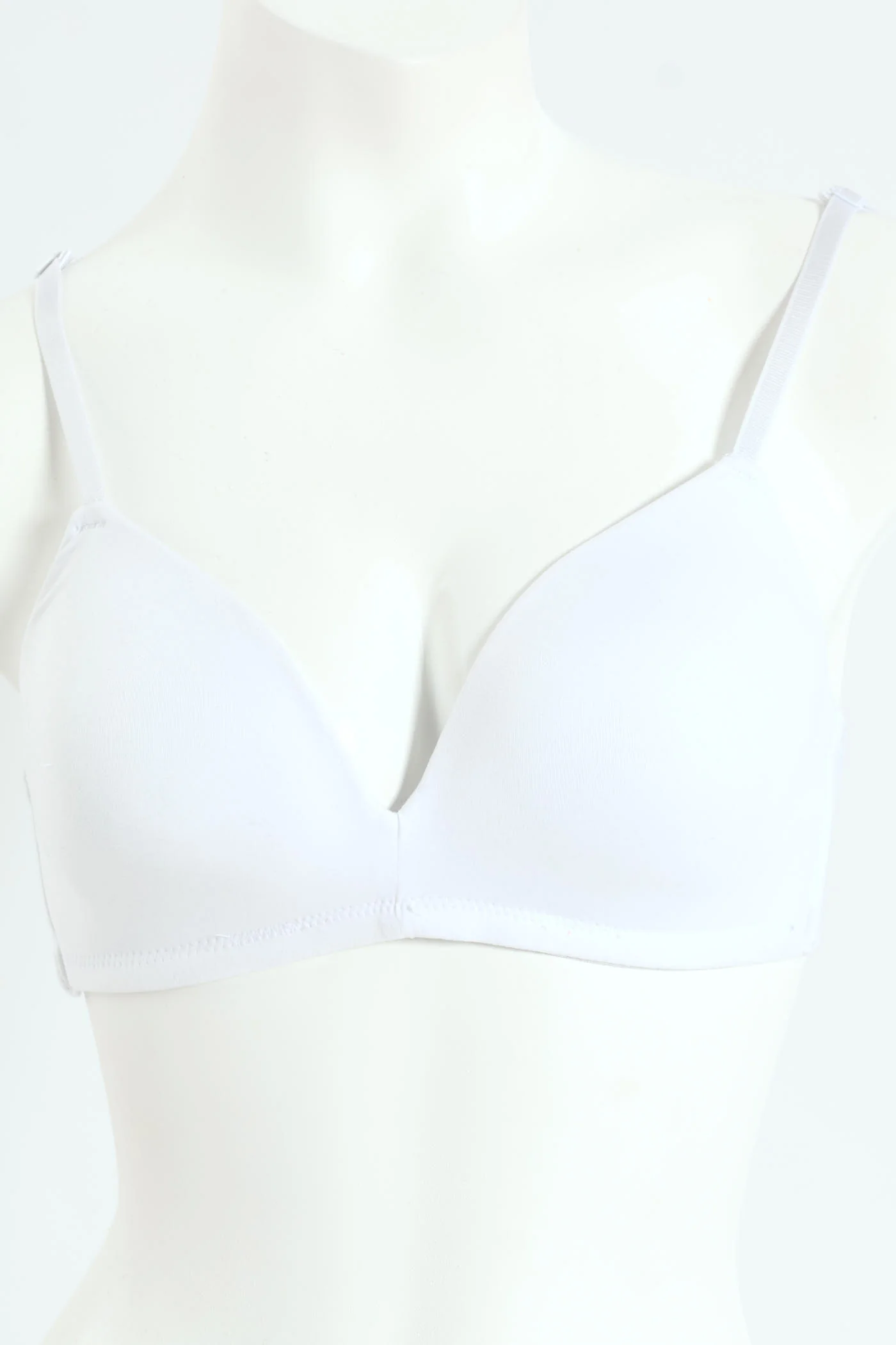 2 Pack Soft Touch Moulded Wire Free Bra - Black/White - Image 9