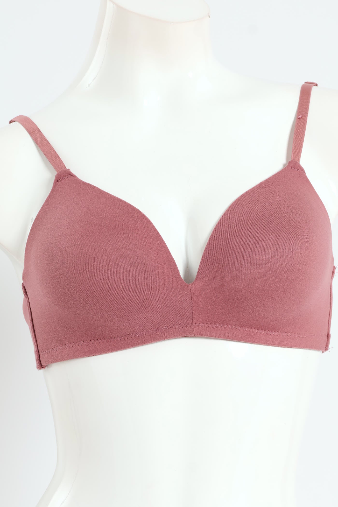2 Pack Soft Touch Moulded Wire Free Bra - Mauve - Image 7
