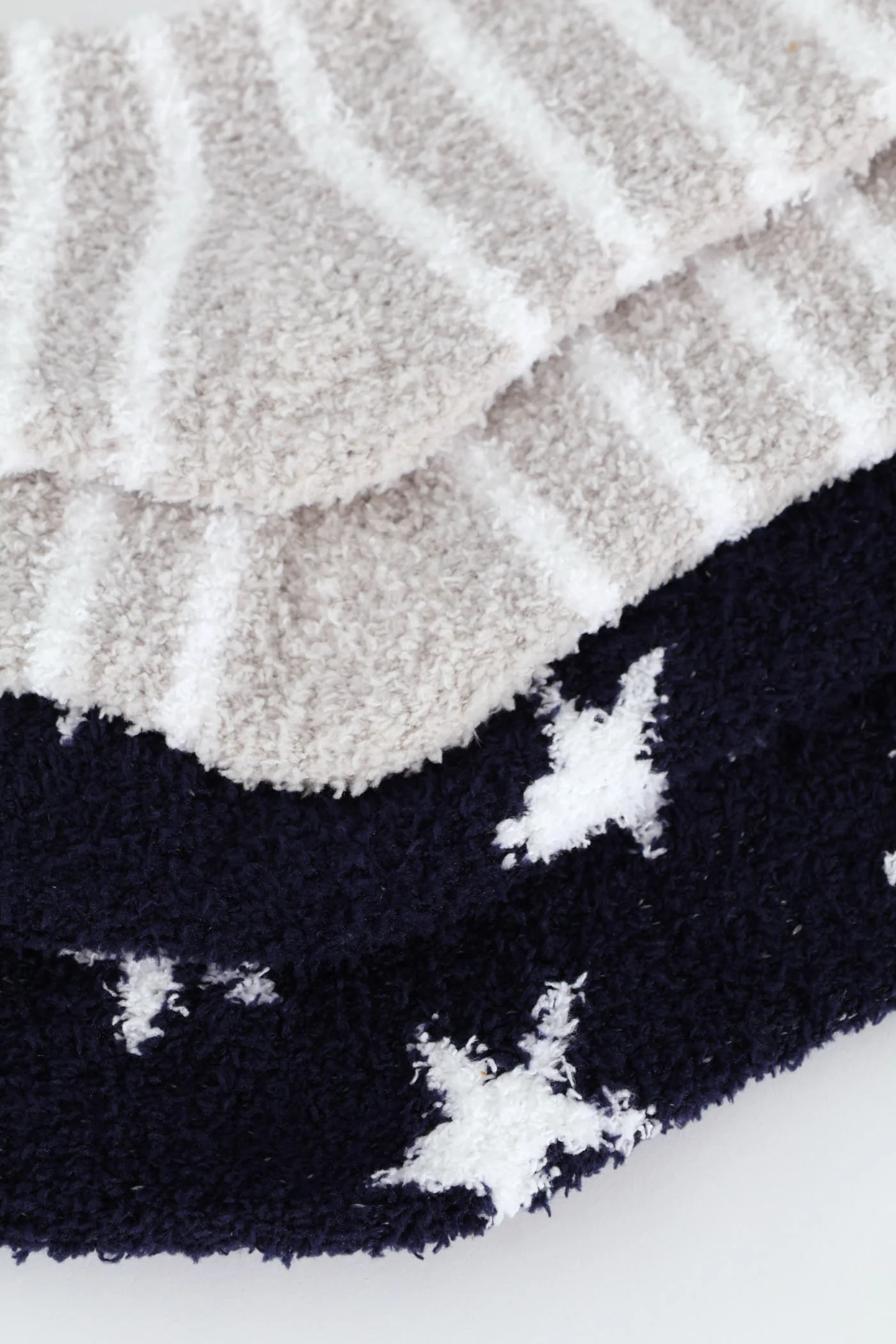 2 Pack Stars & Stripe Cosy Socks  - Navy - Image 3