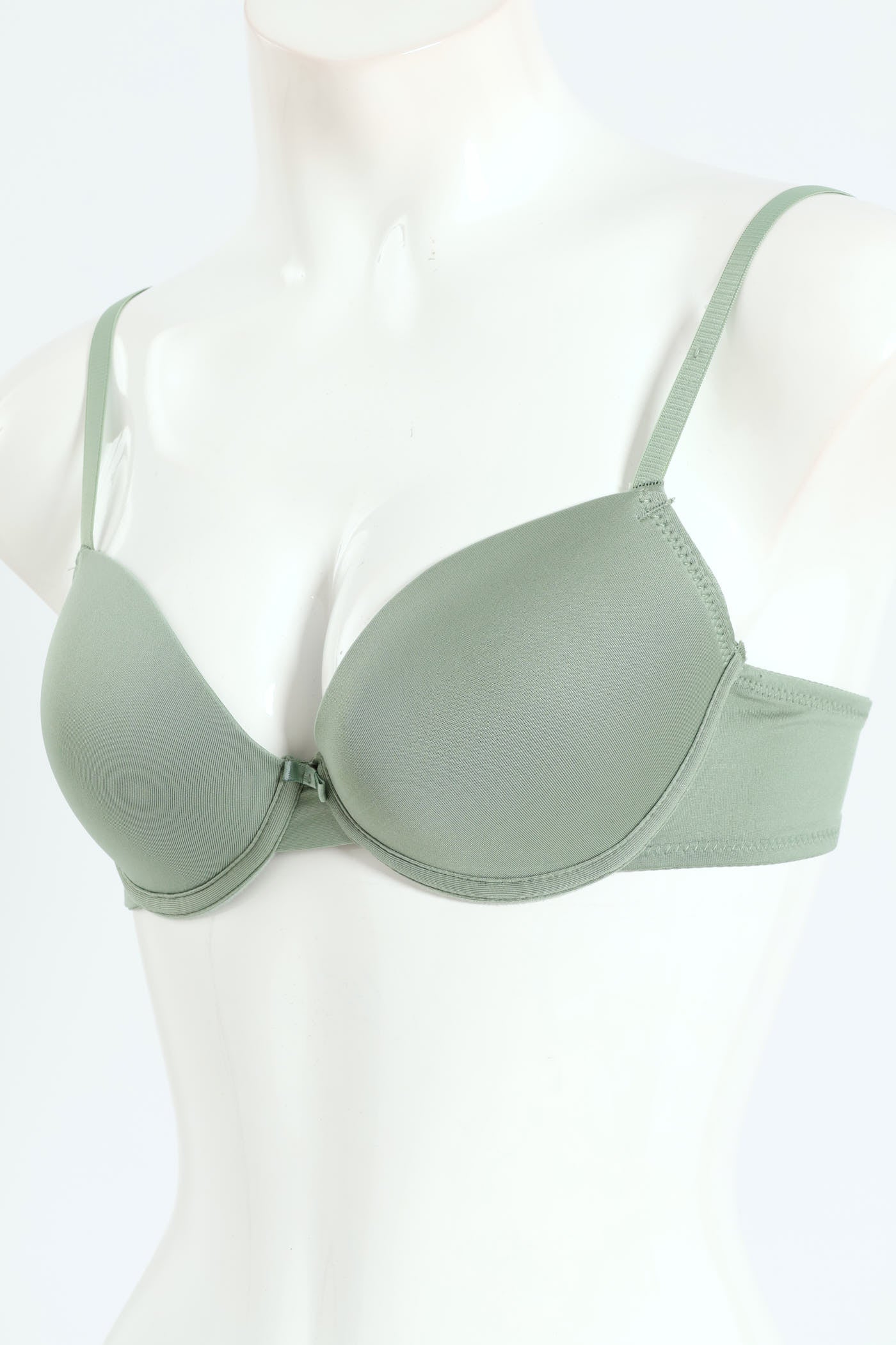 2 Pack T-Shirt Bra - Sage/Black - Image 5