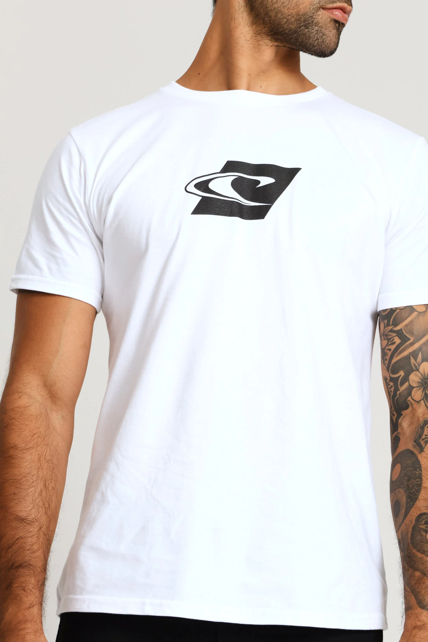 2 Pack Chest Print Tee - White/Blue - Image 6