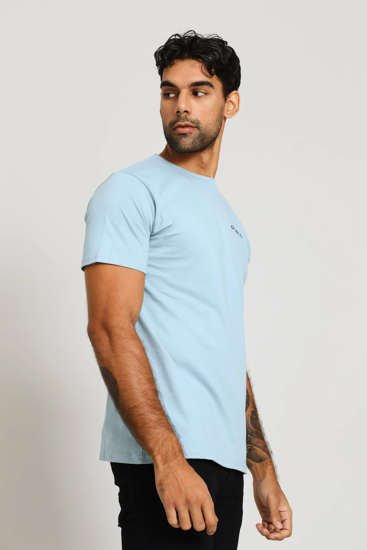 2 Pack Chest Print Tee - White/Blue - Image 7