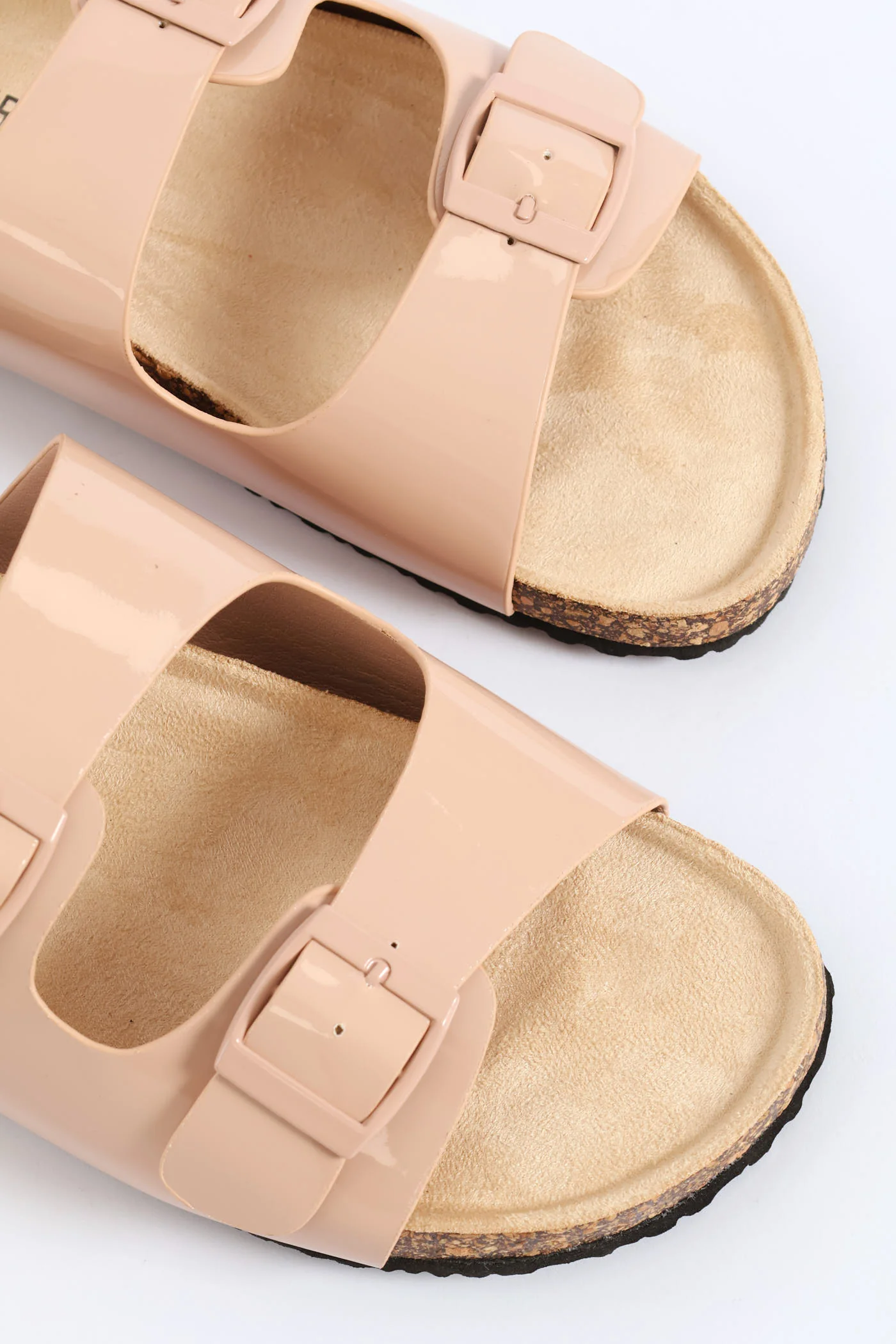 2 Strap Footbed Sandal - Beige - Image 2