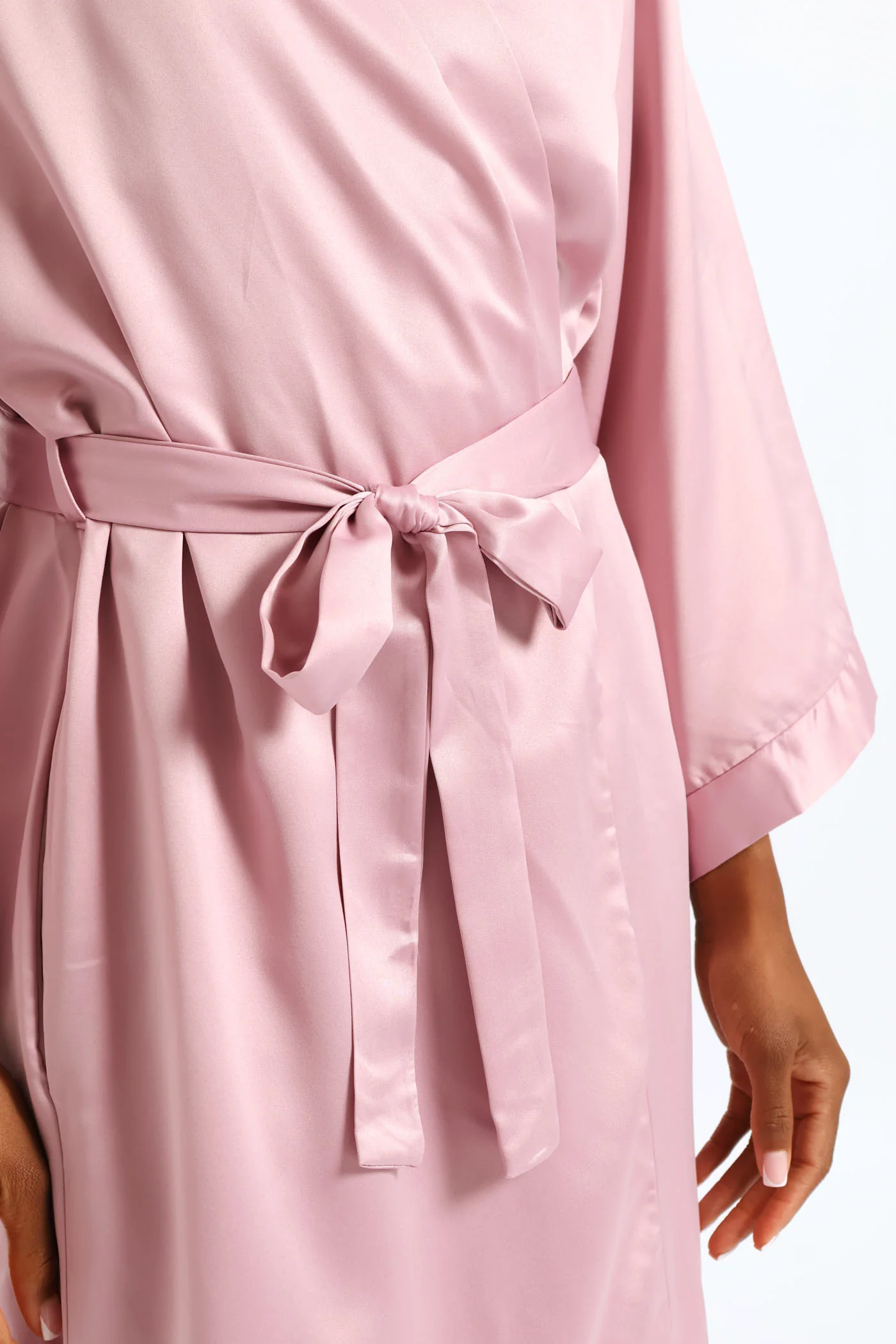 3/4 Satin Gown - Pink - Image 2
