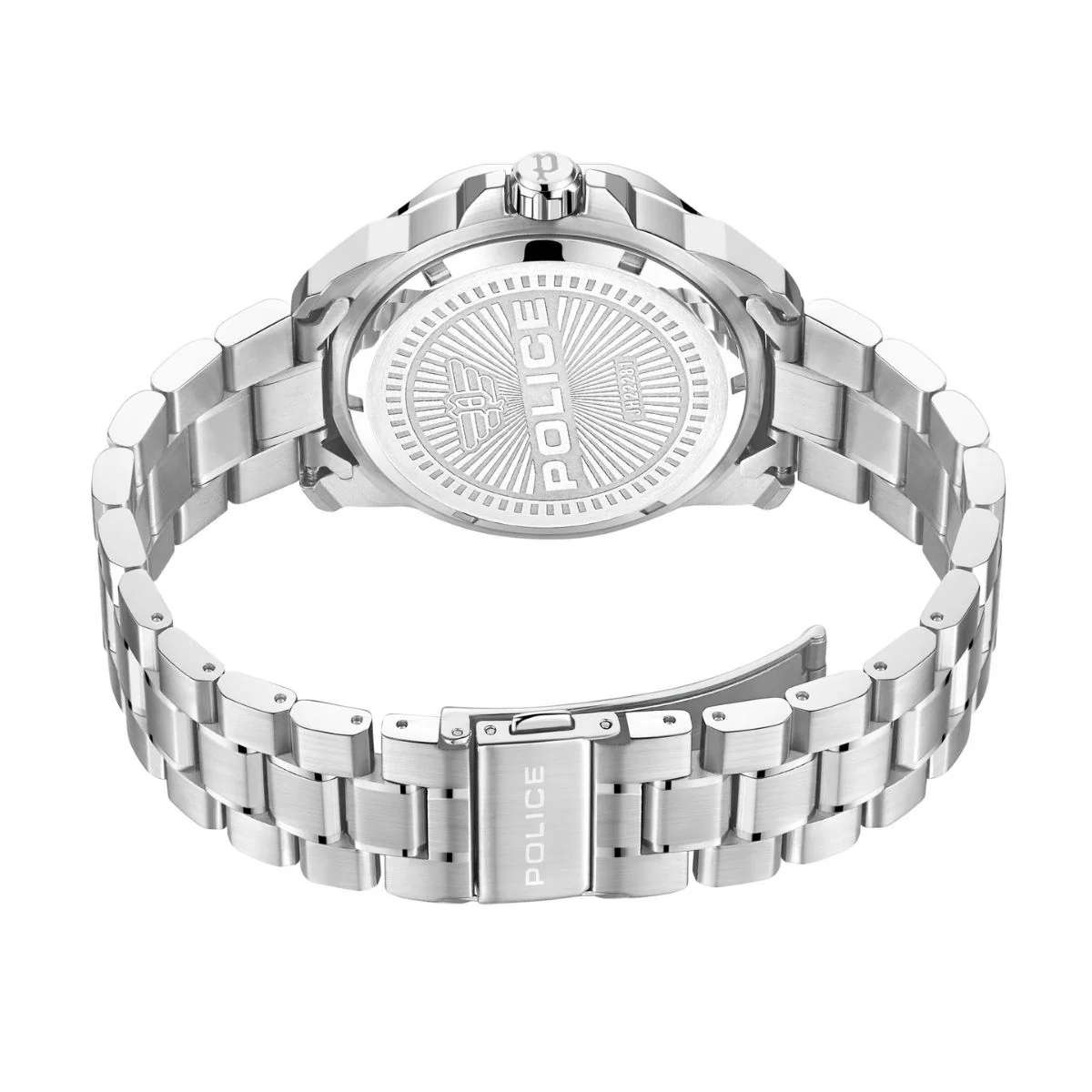 3 Hand Date Blue Dial Stainless Steel Watch - Silver - Image 3