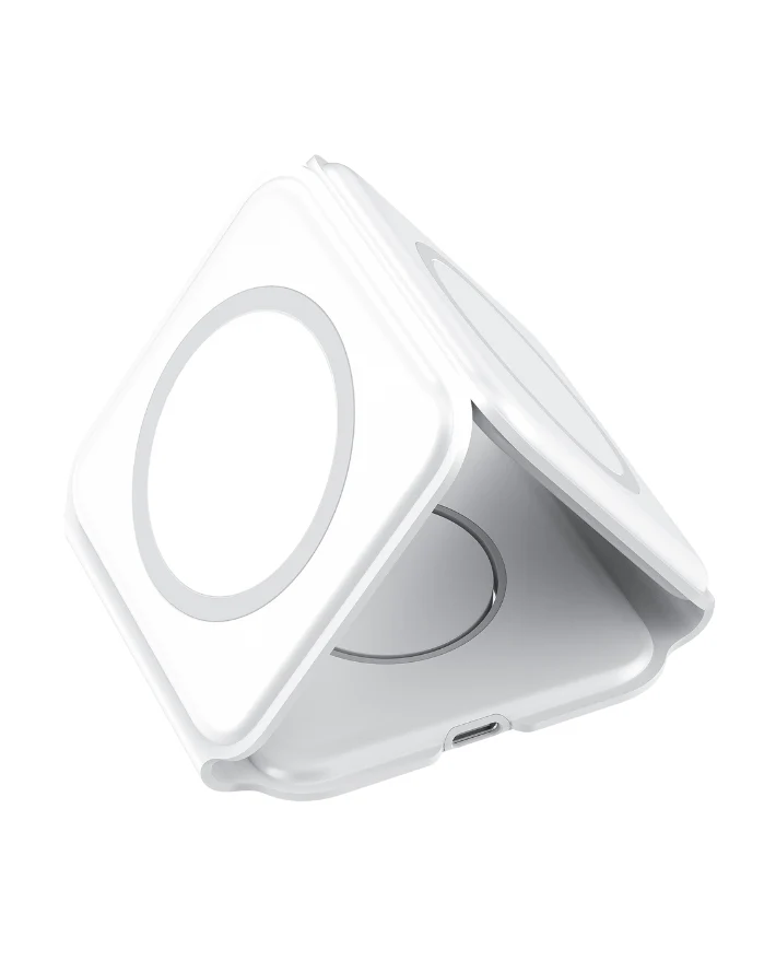 Moov 3 in 1 Foldable Wireless Charger - White - Image 4