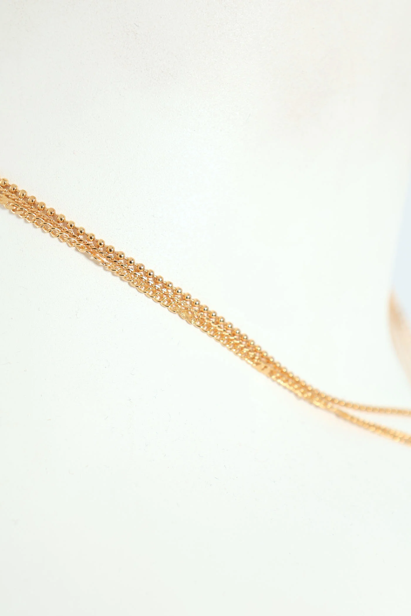 3 Layer Flat Disc Pendant - Gold - Image 2