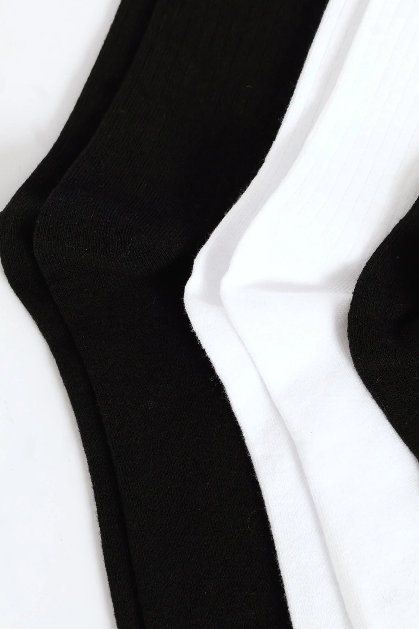 3 Pack Anklet Socks - Black/White - Image 2