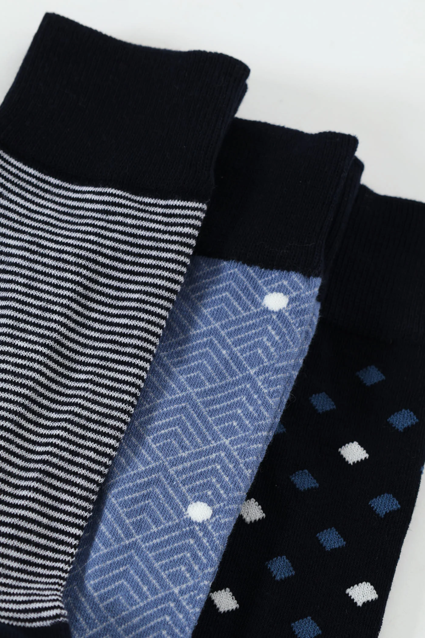 3 Pack Anklet Socks - Blue - Image 2