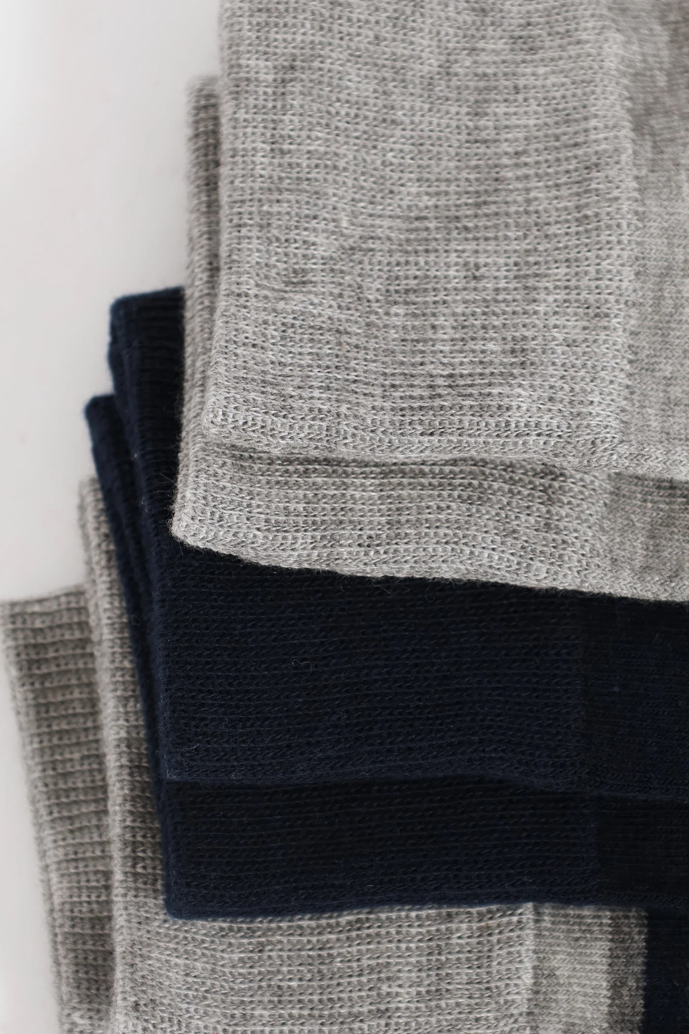 3 Pack Anklet Socks - Grey/Navy - Image 2