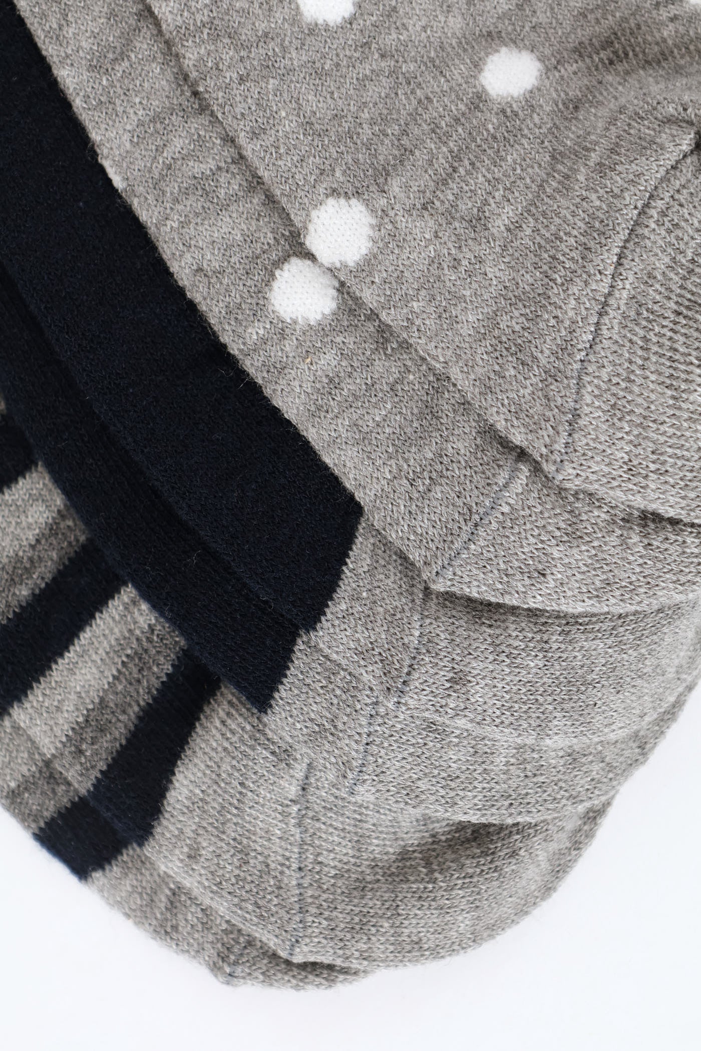 3 Pack Anklet Socks - Grey/Navy - Image 3