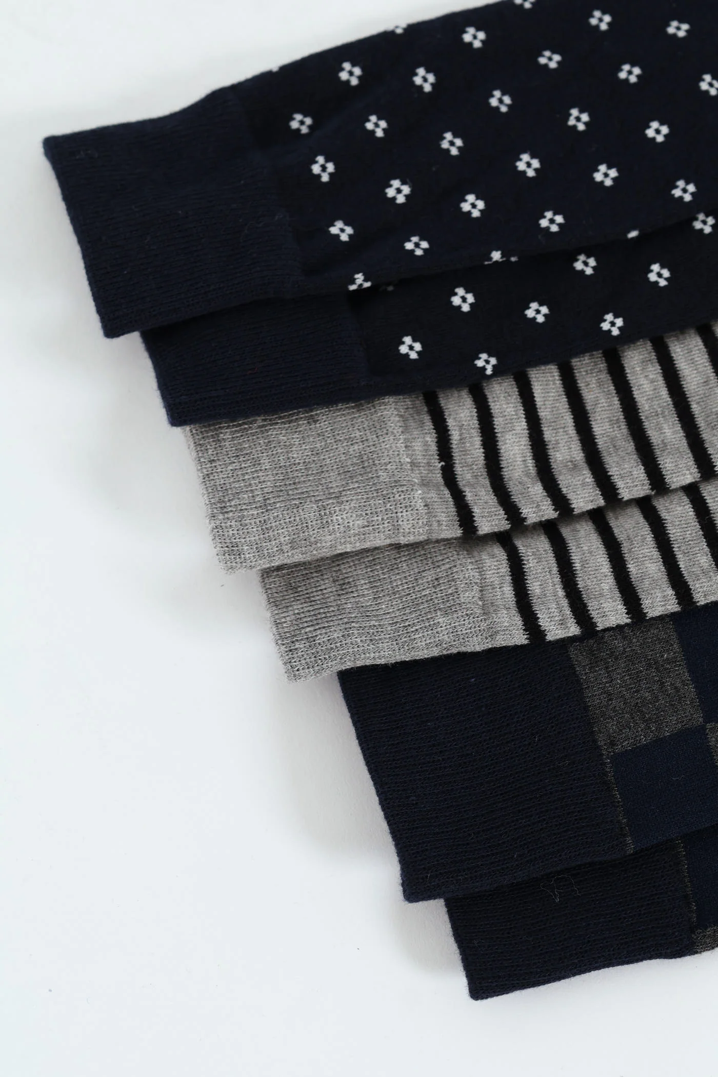 3 Pack Anklet Socks - Grey/Navy/Black - Image 2