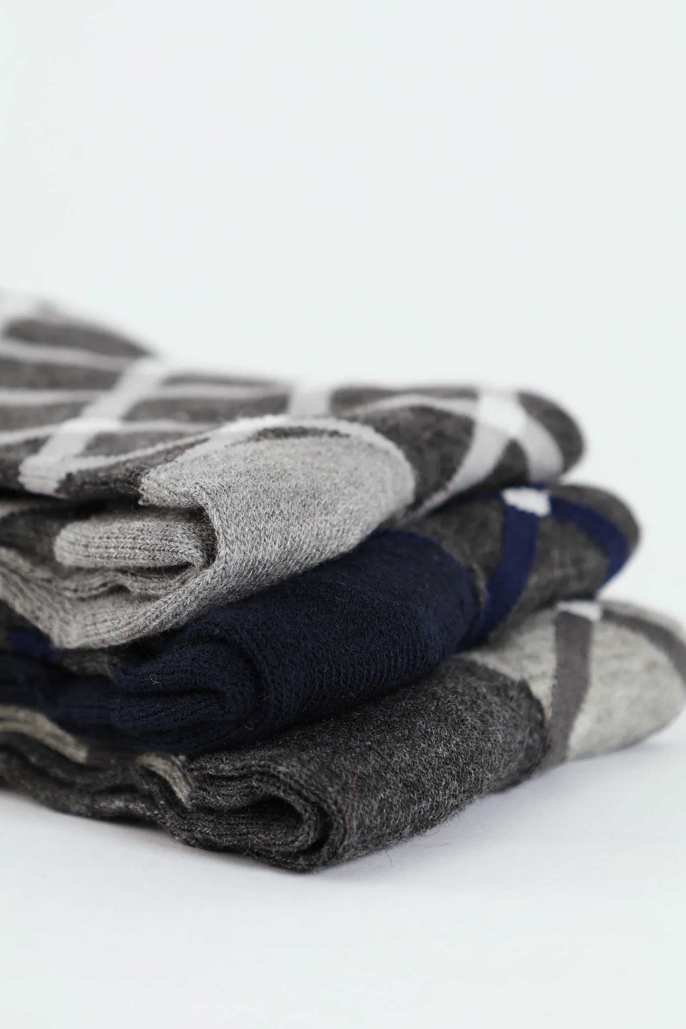 3 Pack Anklet Socks - Grey/Navy/Charcoal - Image 2