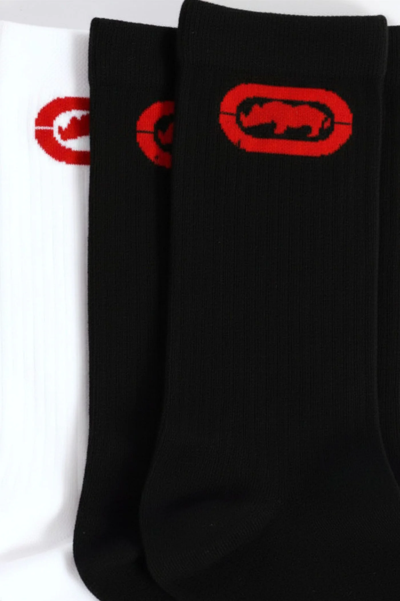 3 Pack Anklet Socks - White/Black - Image 2