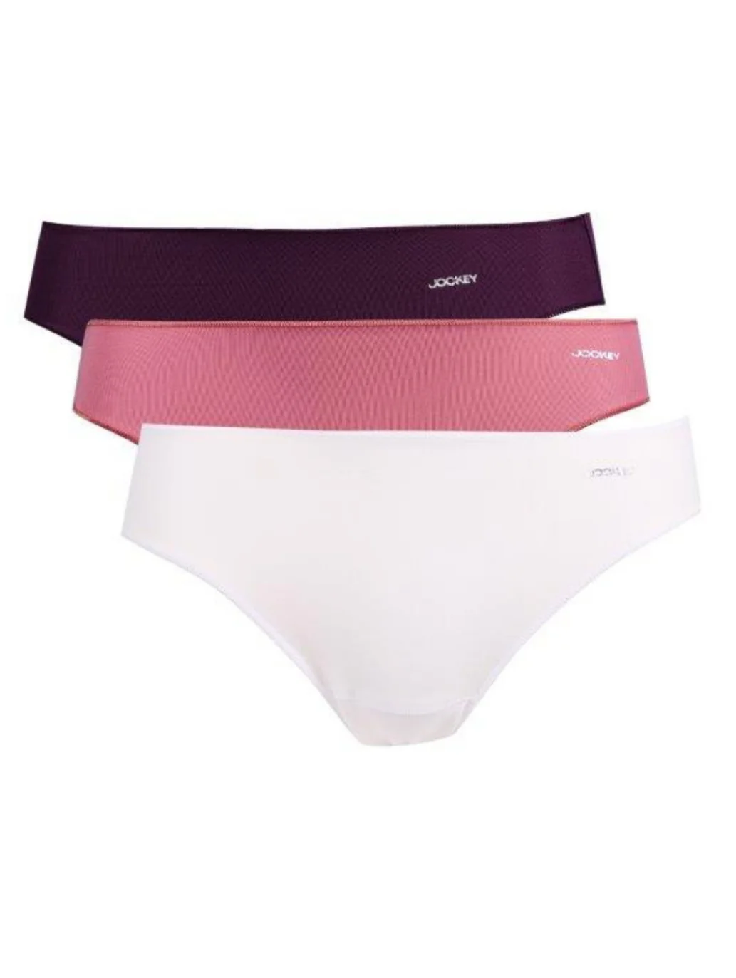 3 Pack Bikini Panties - Vine Pink/White/Plum