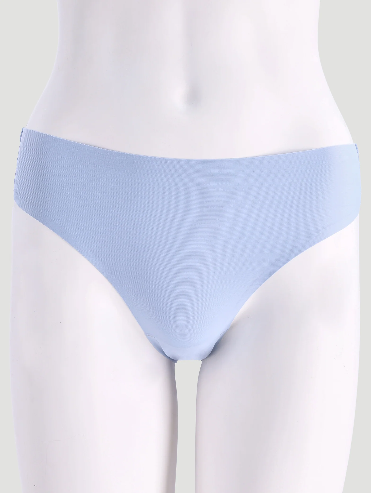 3 Pack Bonded Lace Brazilian Panties - Slate/Blue/Stone - Image 2