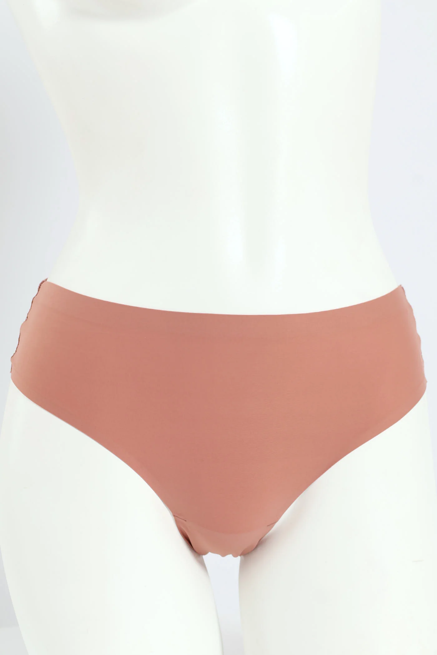 3 Pack Bonded Lace Midi Panties - Chocolate/Mocha/Pink - Image 3