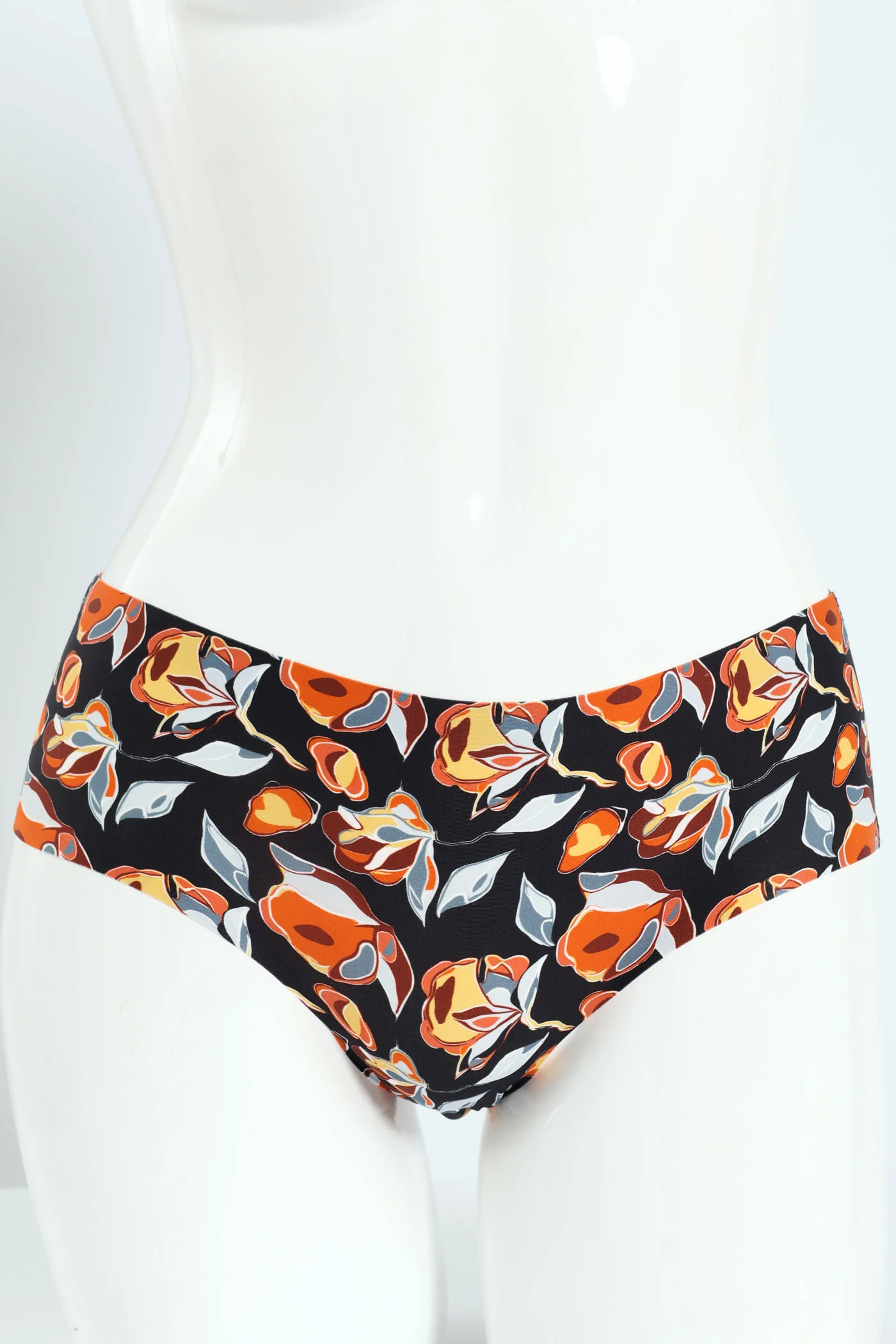 3 Pack Boyleg Panties - Floral/Gray/Blue - Image 2