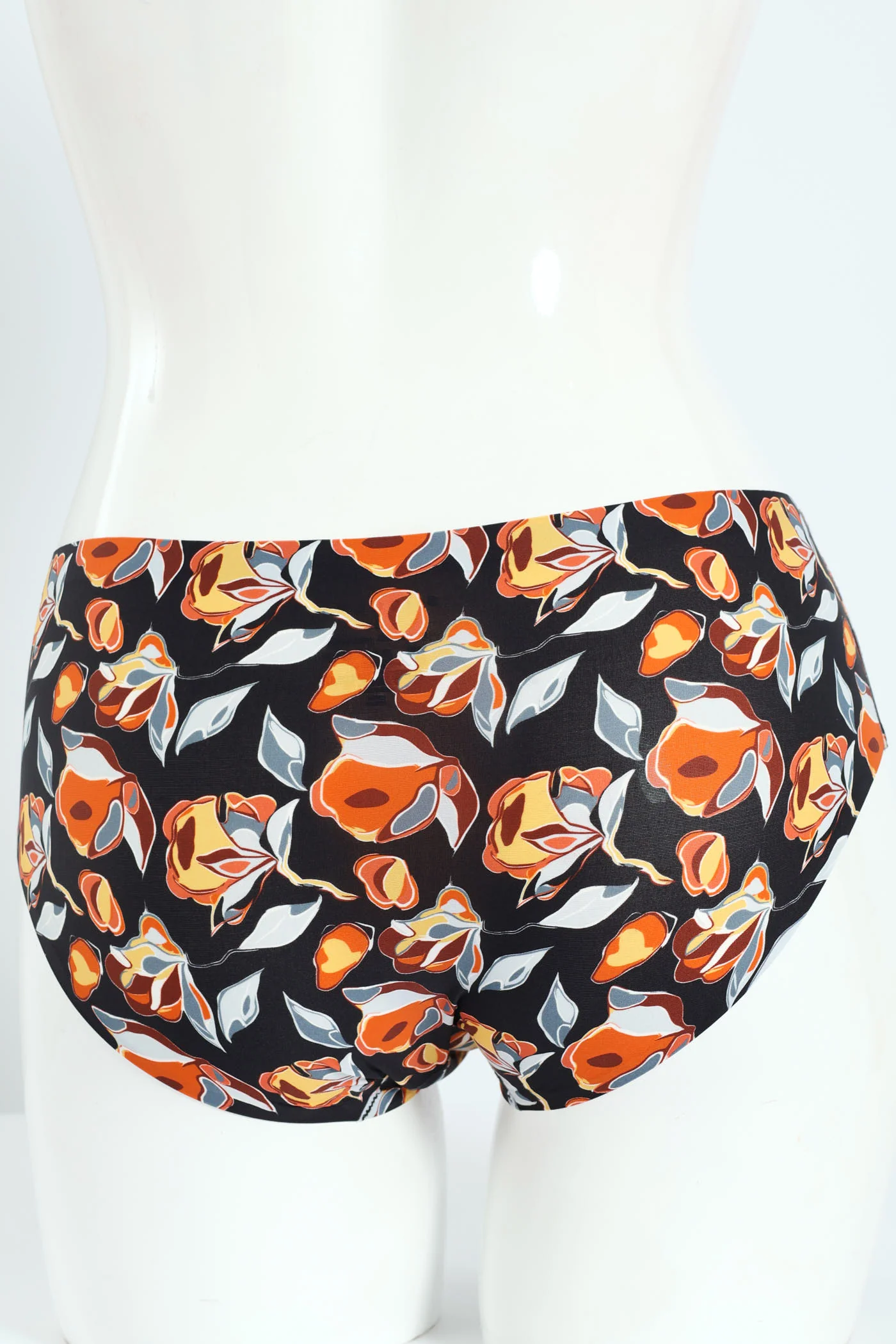 3 Pack Boyleg Panties - Floral/Gray/Blue - Image 3