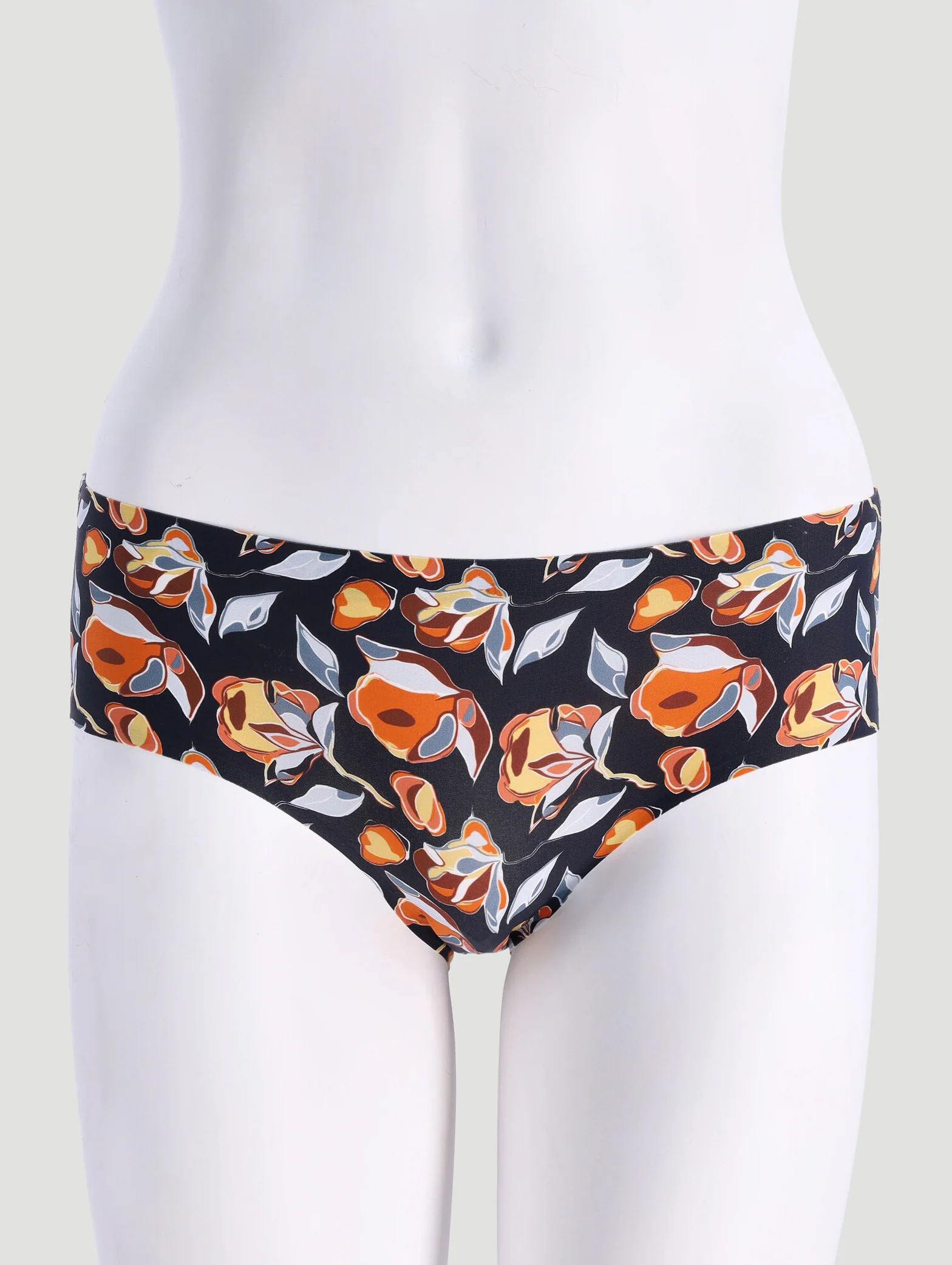 3 Pack Boyleg Panties - Floral/Gray/Blue - Image 6
