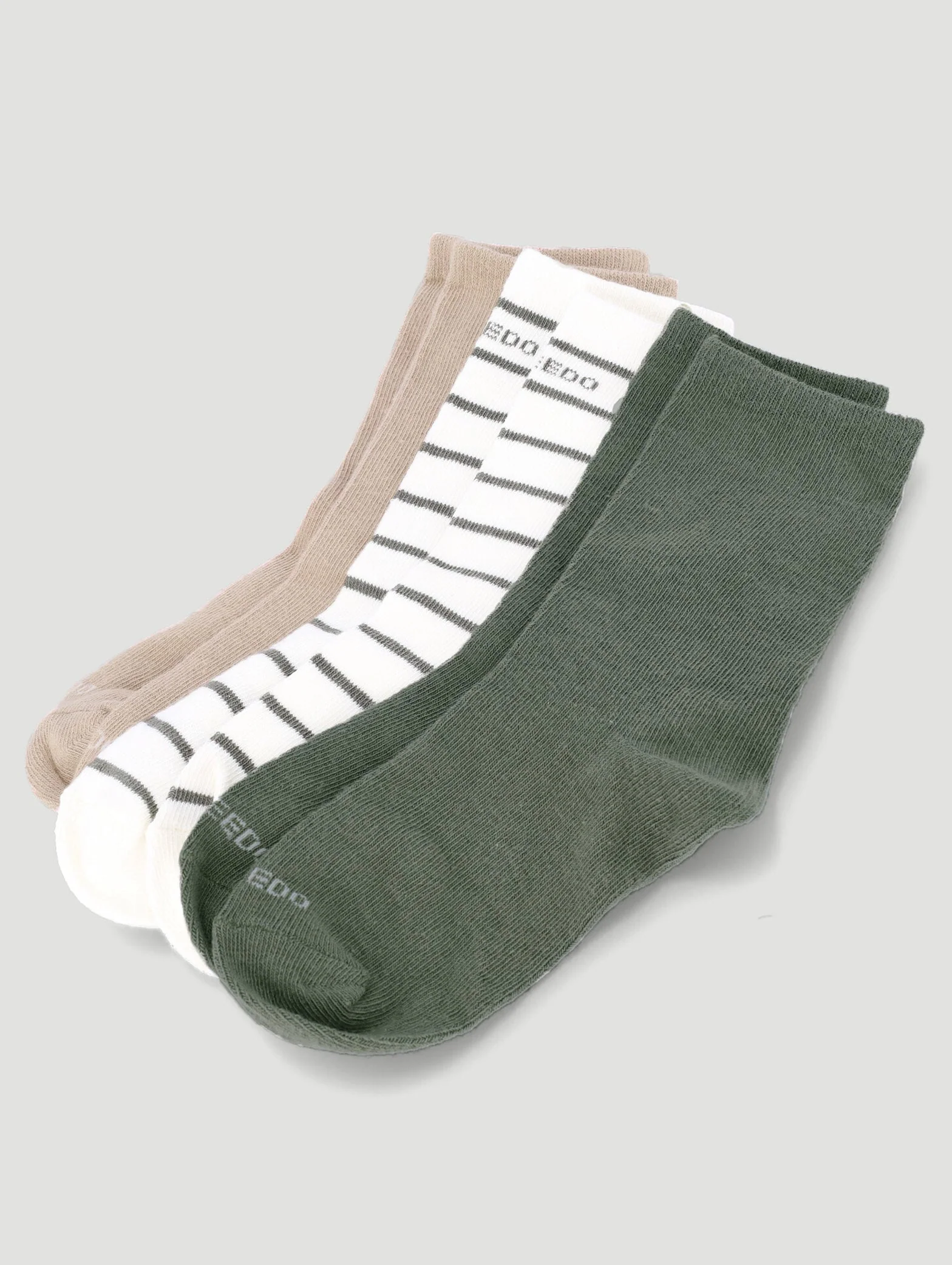 Keedo 3 Pack Boys Plain Cotton Sock - Image 2
