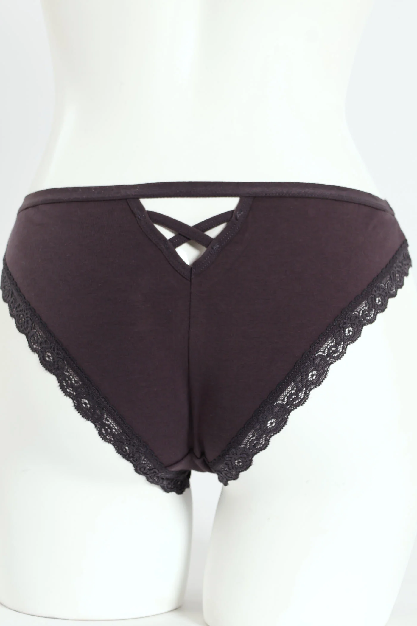 3 Pack Cotton Stretch Brazilian Panties - Nude/Grey Melange/Slate - Image 3