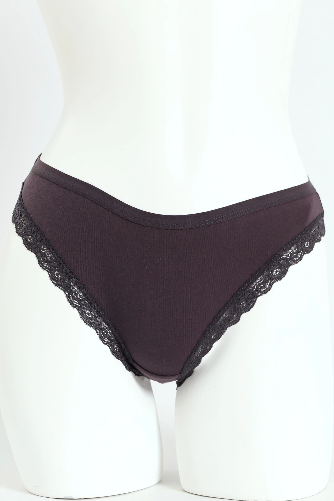 3 Pack Cotton Stretch Brazilian Panties - Nude/Grey Melange/Slate - Image 5