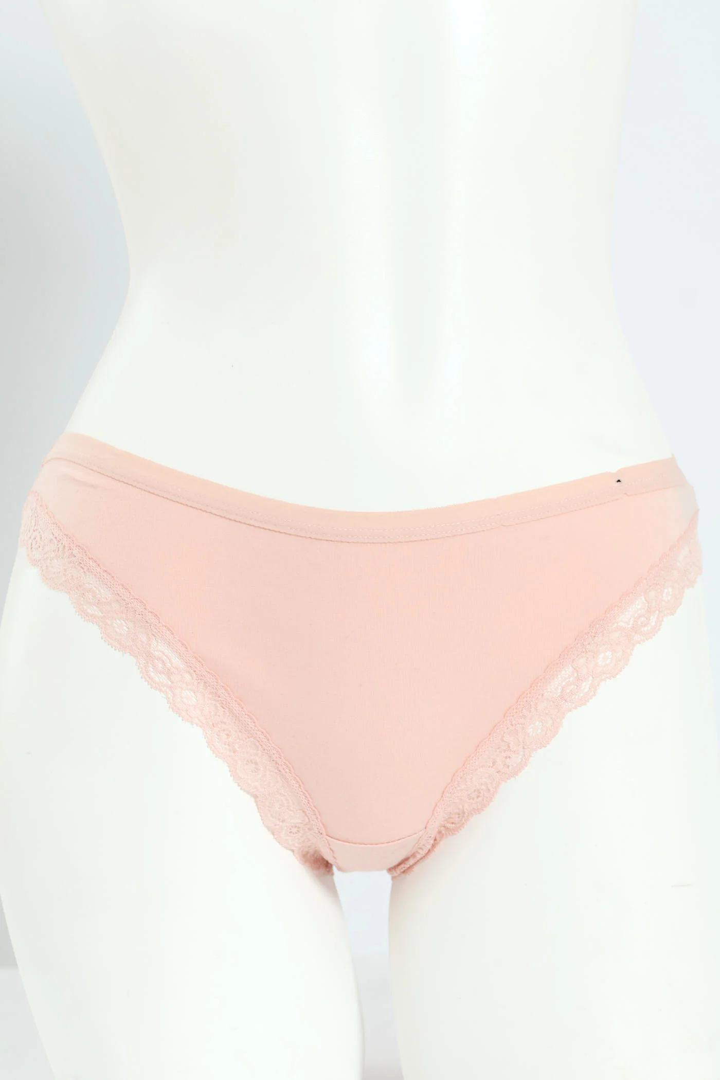 3 Pack Cotton Stretch Brazilian Panties - Nude/Grey Melange/Slate - Image 6