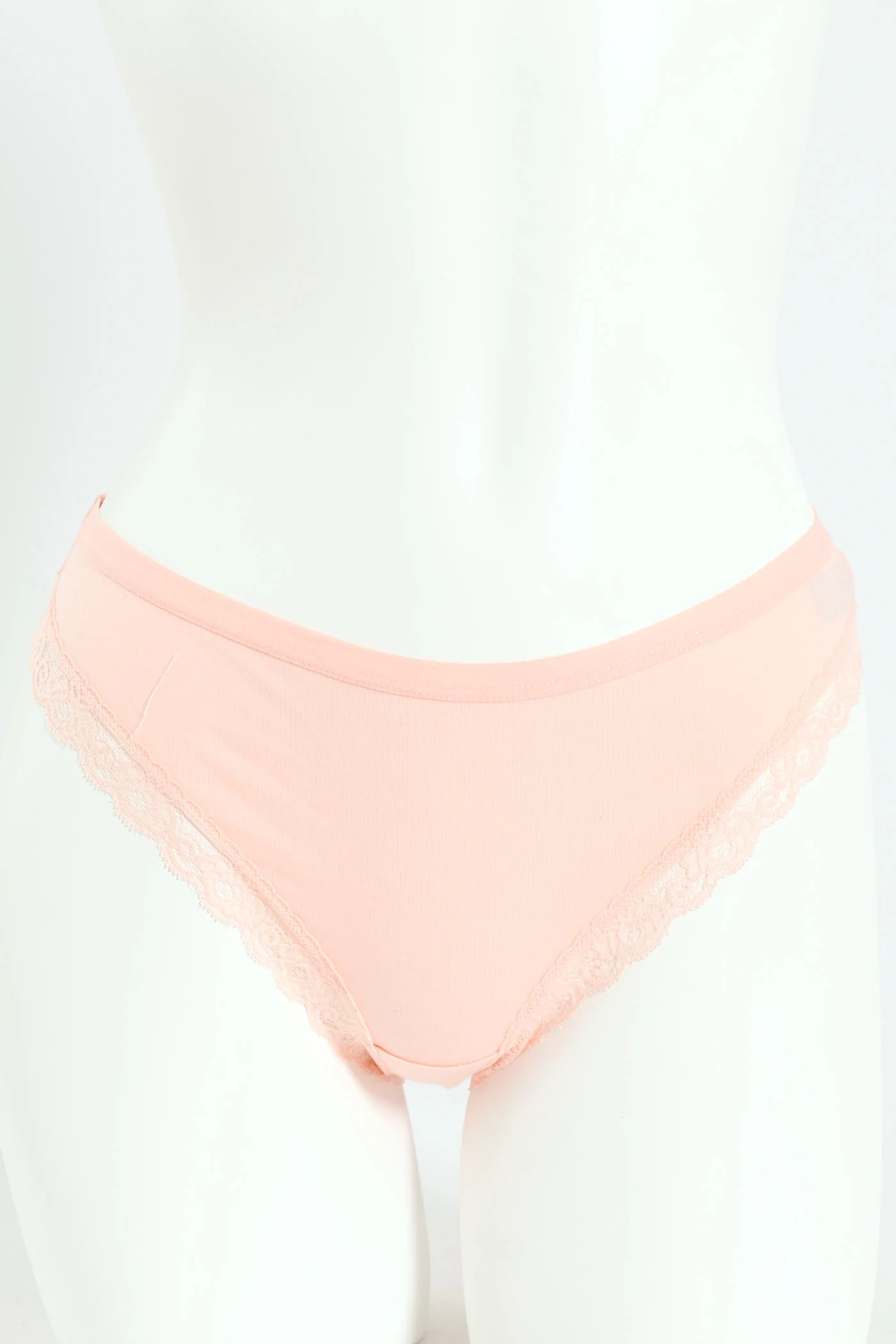 3 Pack Cotton Stretch Brazillian Panties - Burgundy/Light Pink/Coral - Image 6