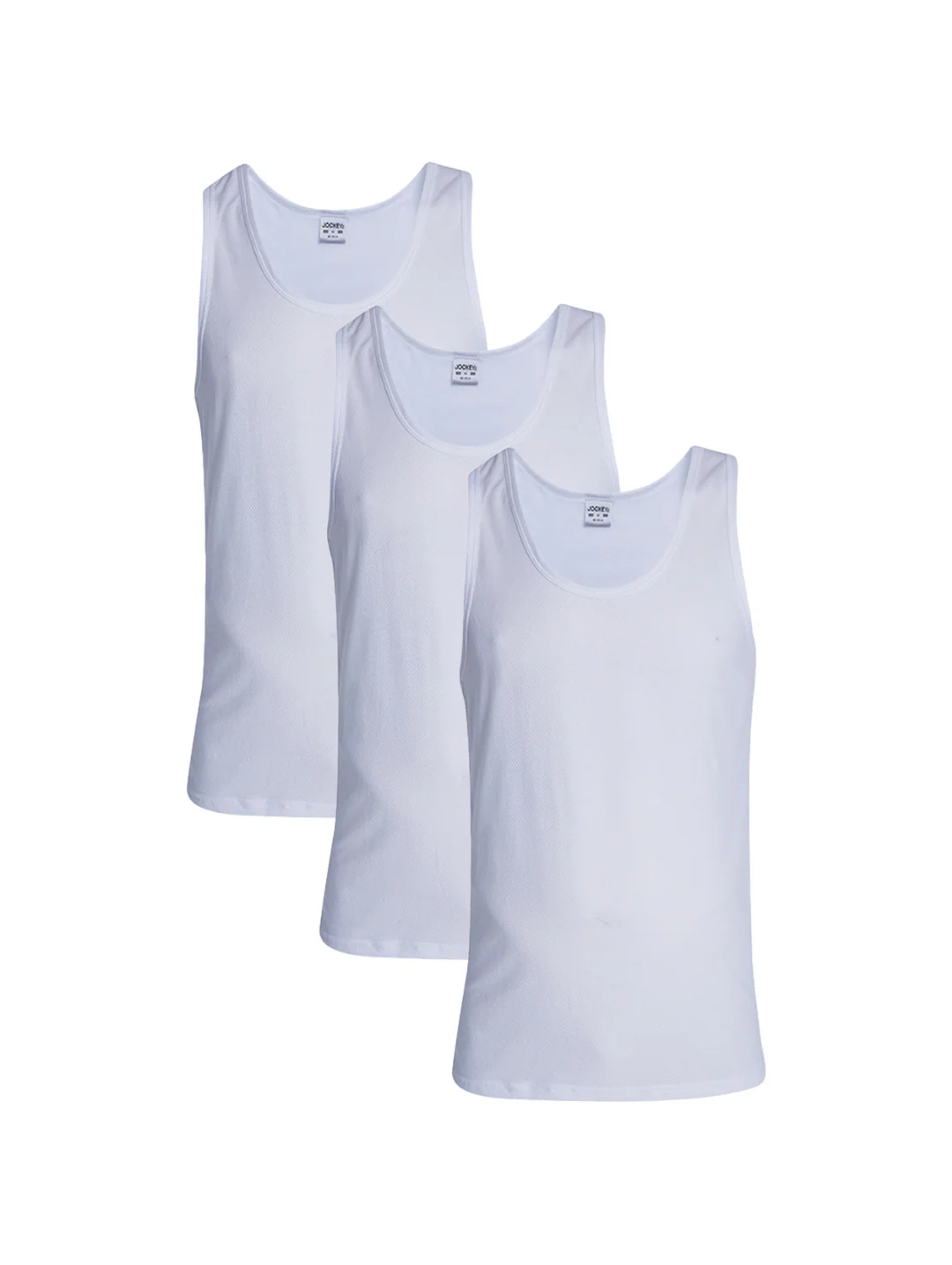 3 Pack Eyelet Vest - White - Image 2