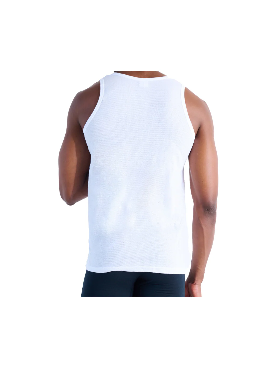 3 Pack Eyelet Vest - White - Image 3